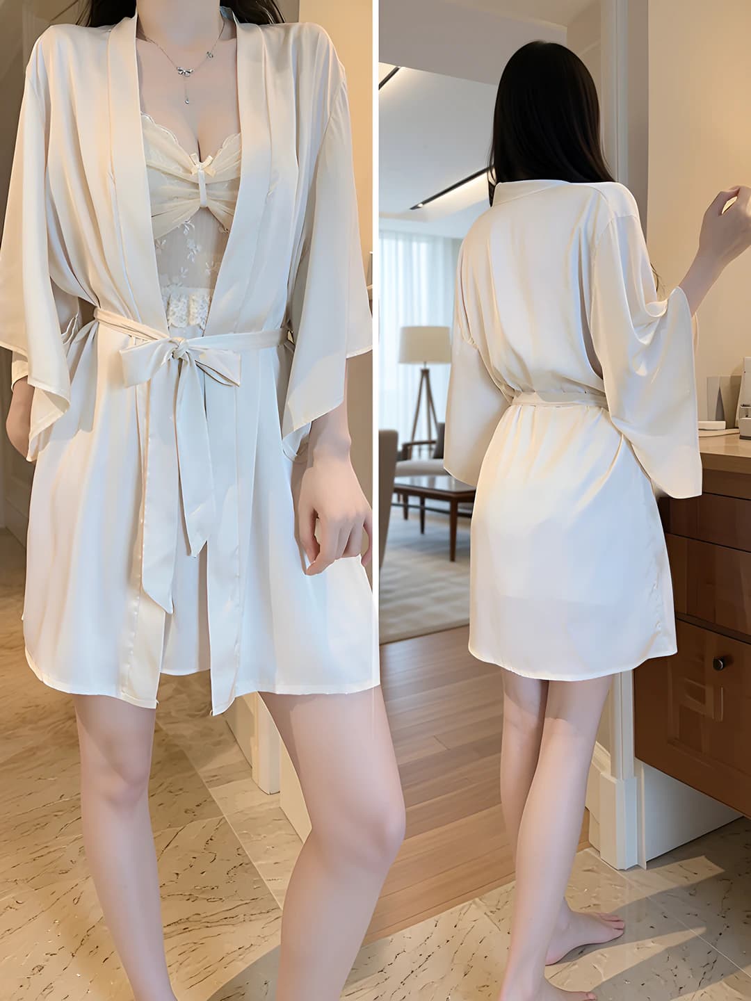 1690 Champagne (robe + belt)