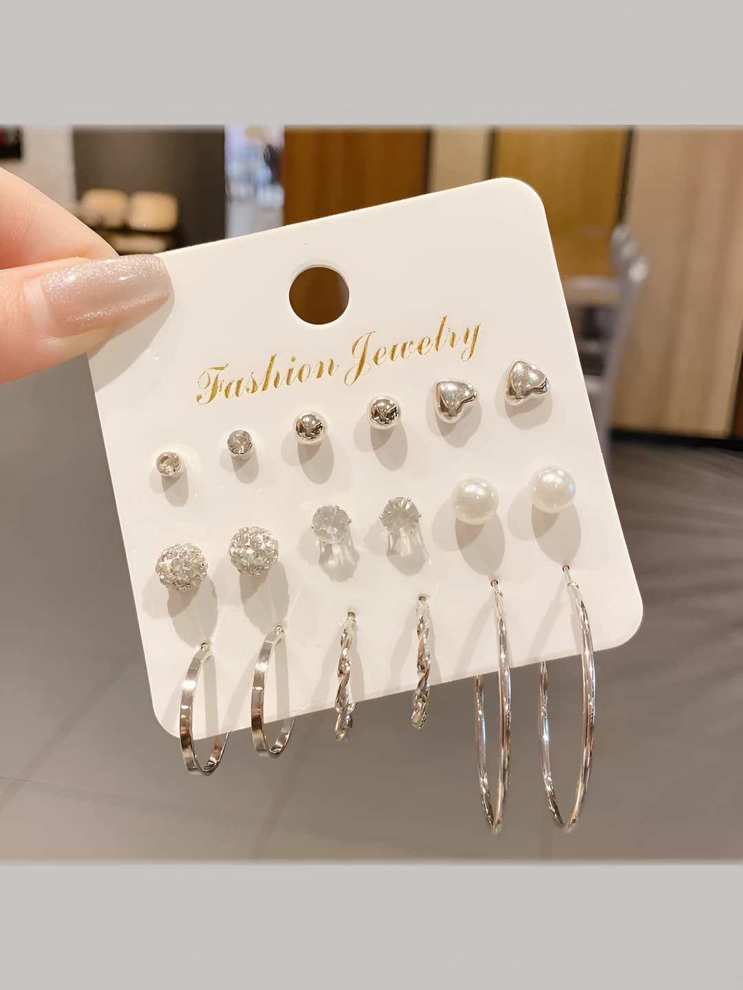 9-piece set, small hoops