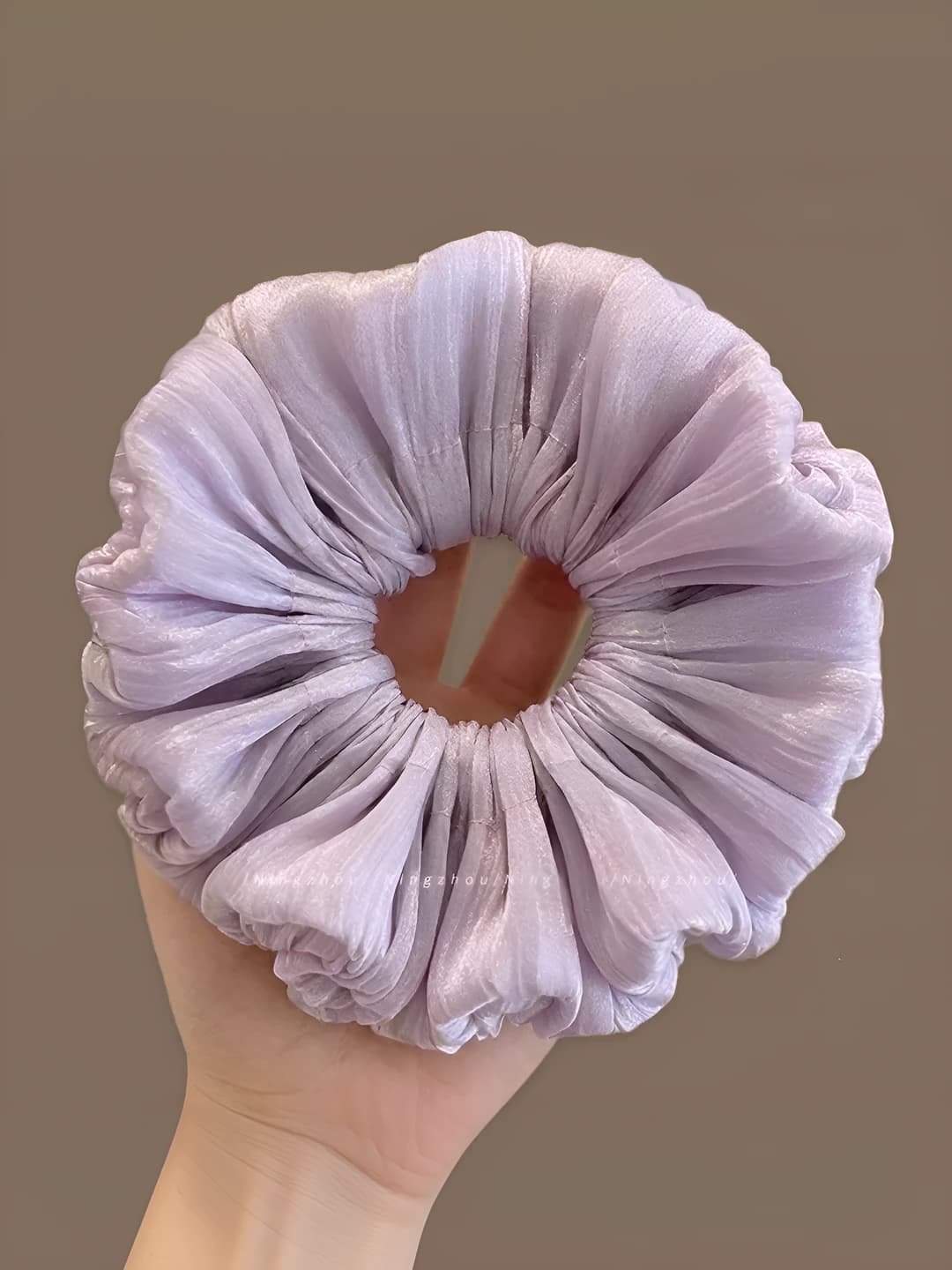 1# Purple fabric scrunchie ~16 cm