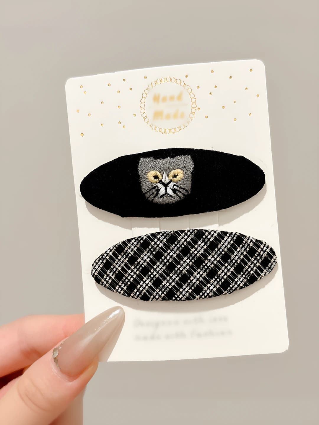 2# Клетчатый кот - 6.5cm