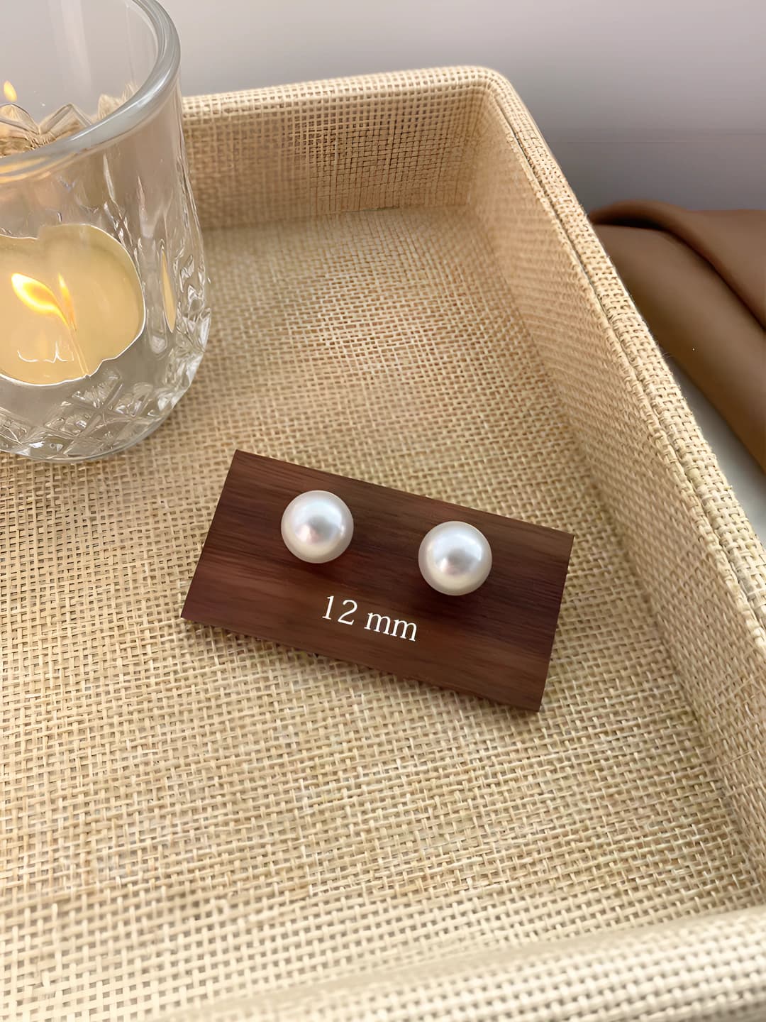 Жемчужные серьги, 12mm