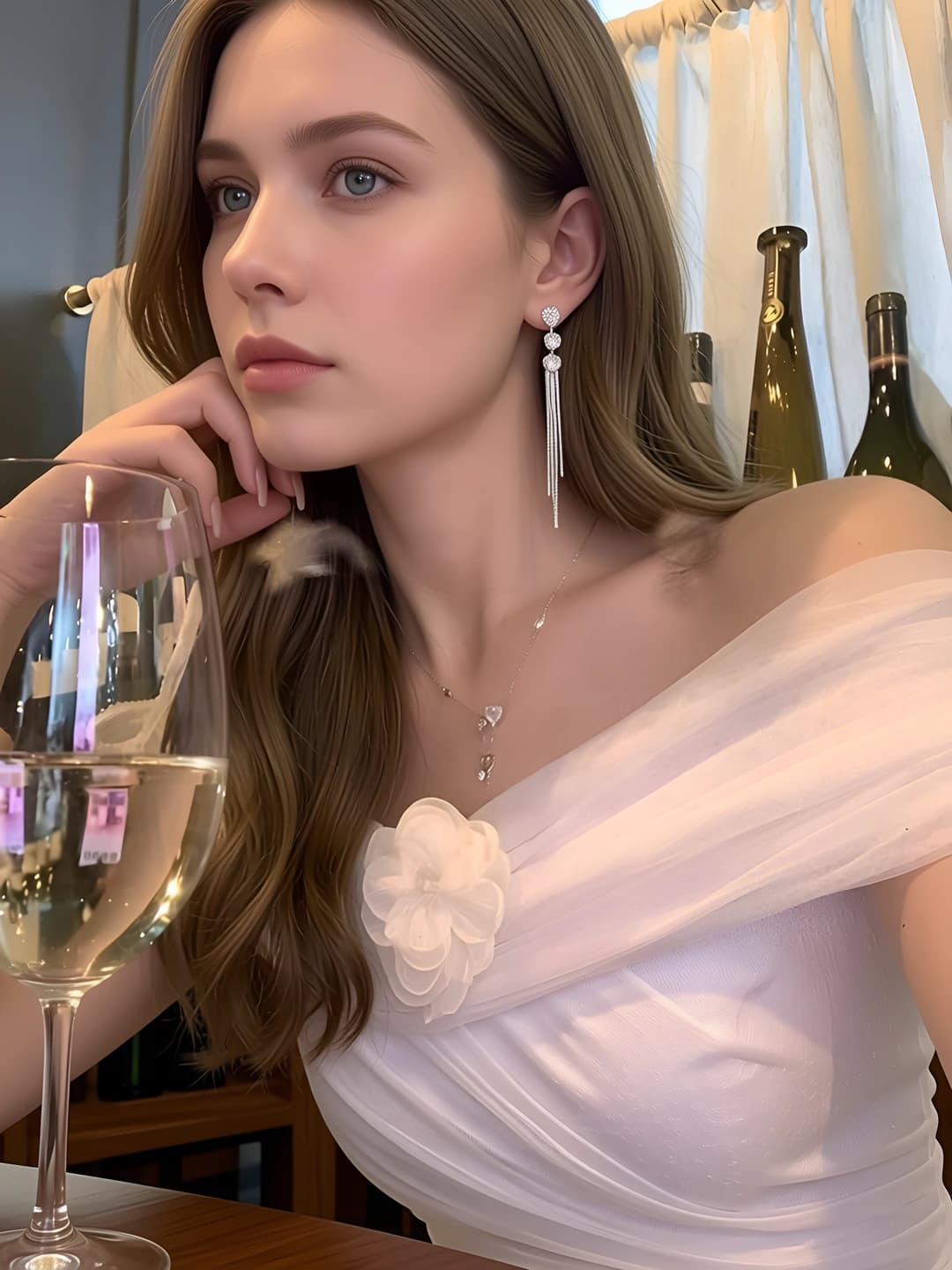 Женские серьги с 925 серебряной иглой, цирконием, жемчугом и подвеской в форме сердца, 2026