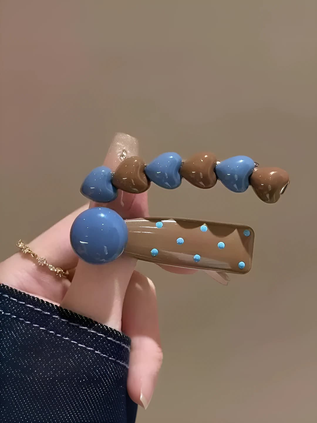 1# Blue-coffee pair 6.5 cm