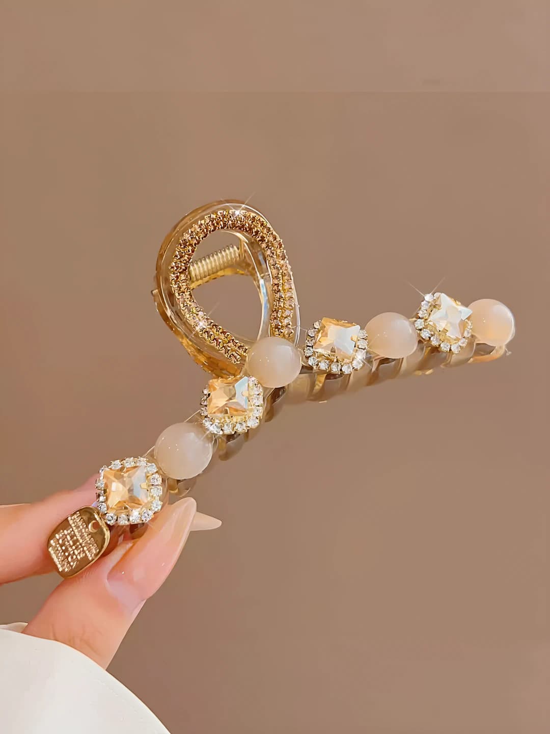 1# Oltin kristal tugma 11 cm