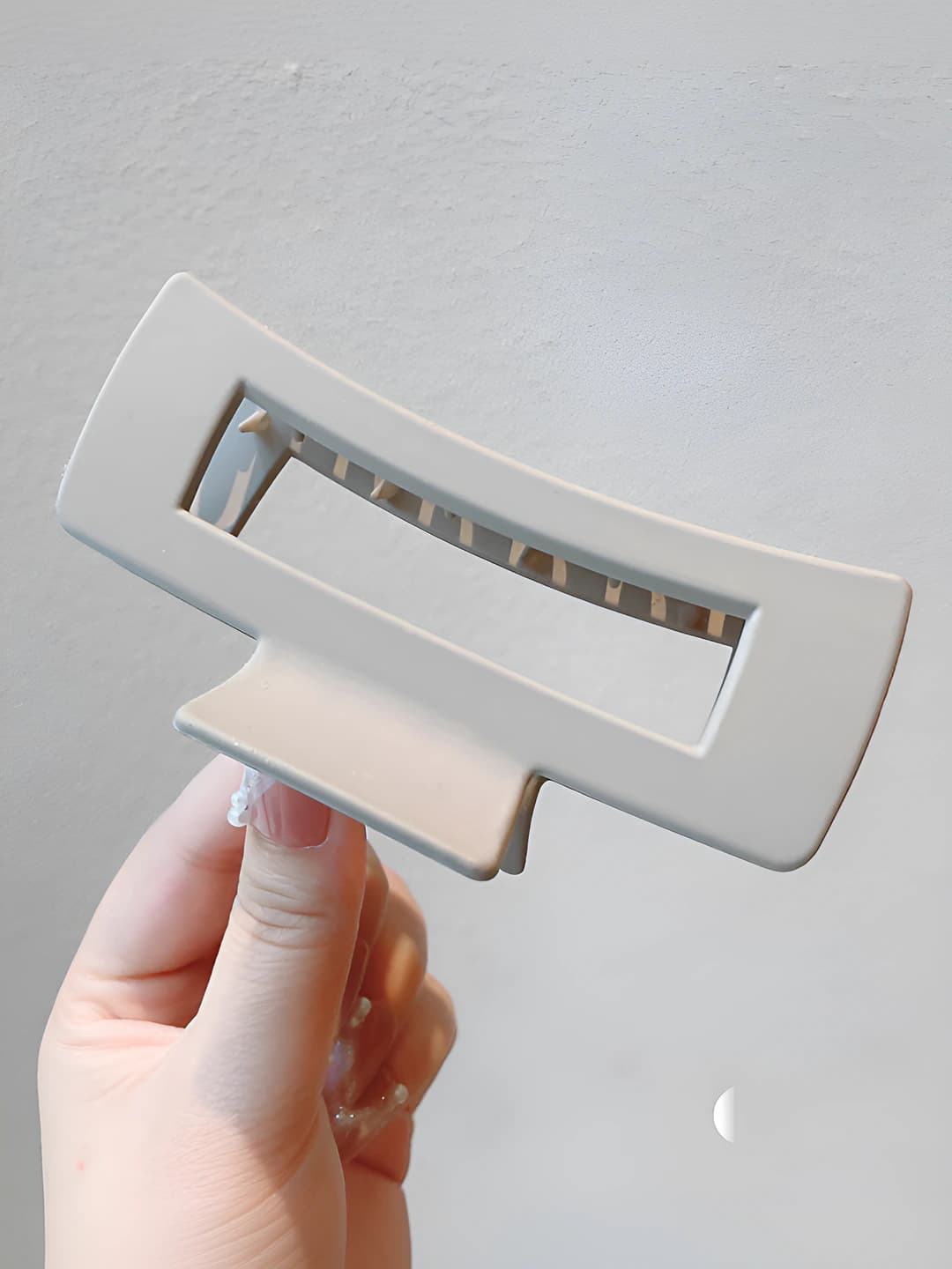 5# Beige-grey square clip