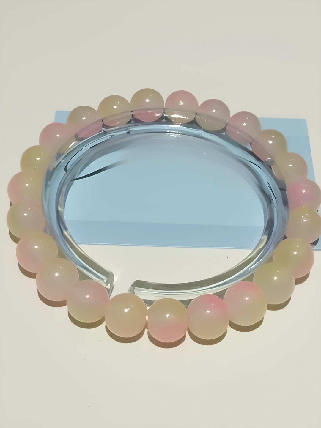 8MM pushti-sariq shaffof
