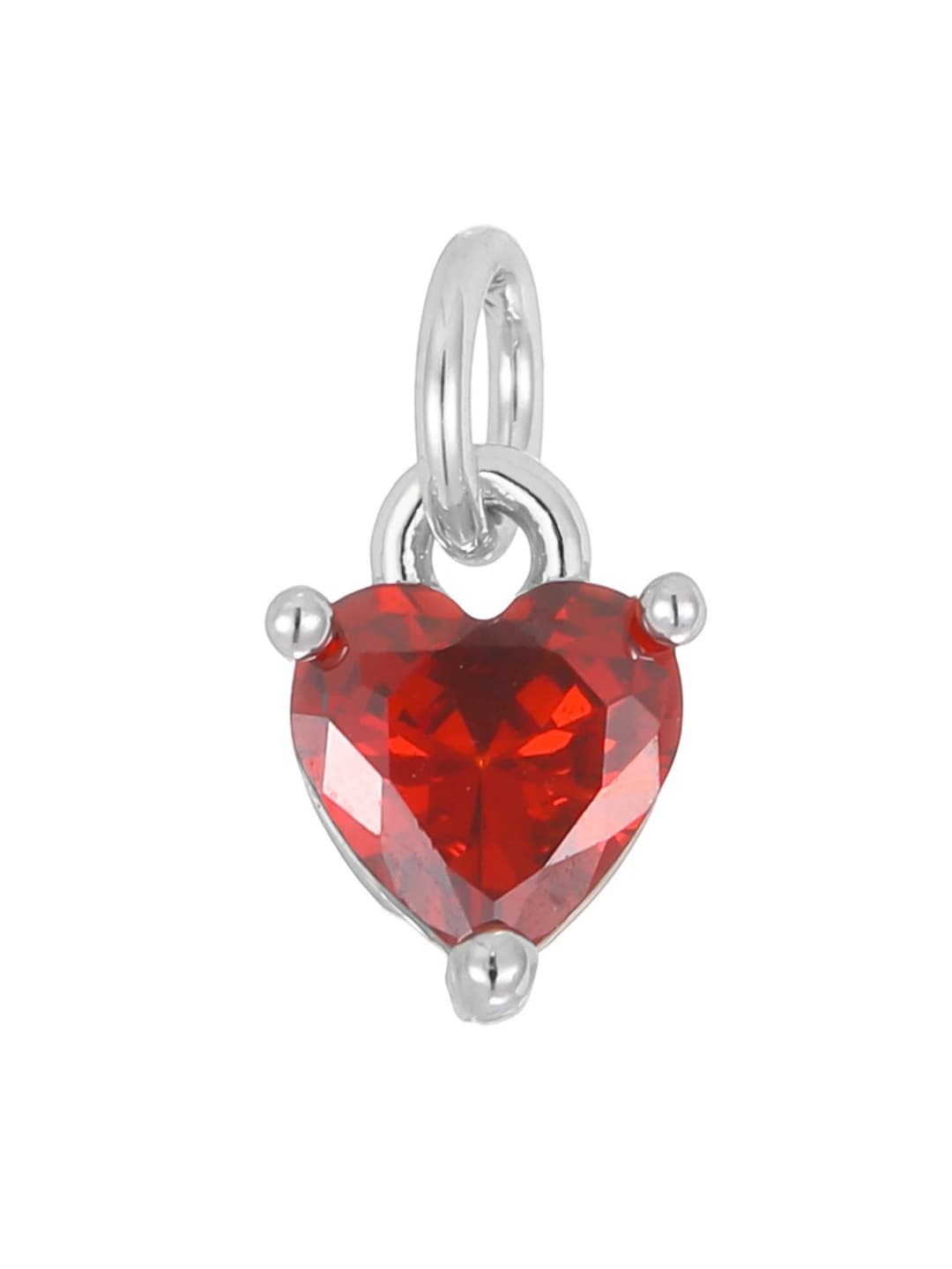 Silver-garnet (single pendant)