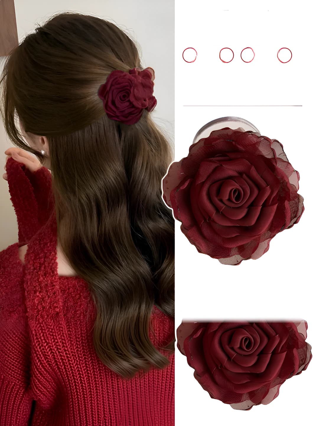 1# Wine red (8 cm)