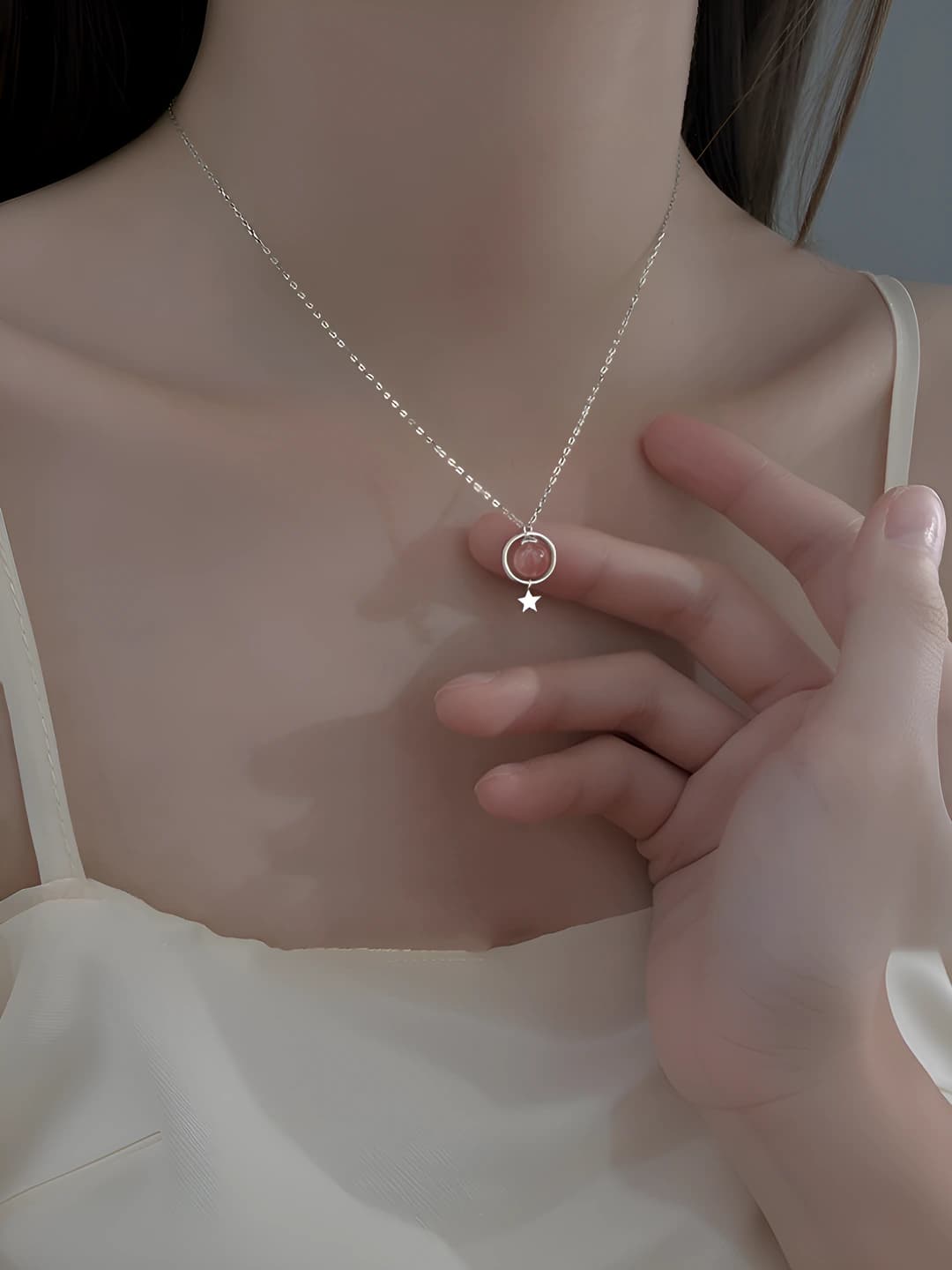 Strawberry quartz star