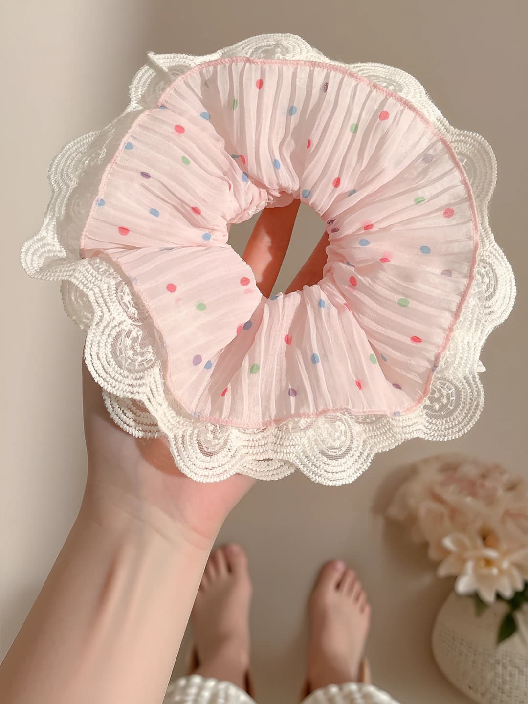 1# Pink lace 18 cm