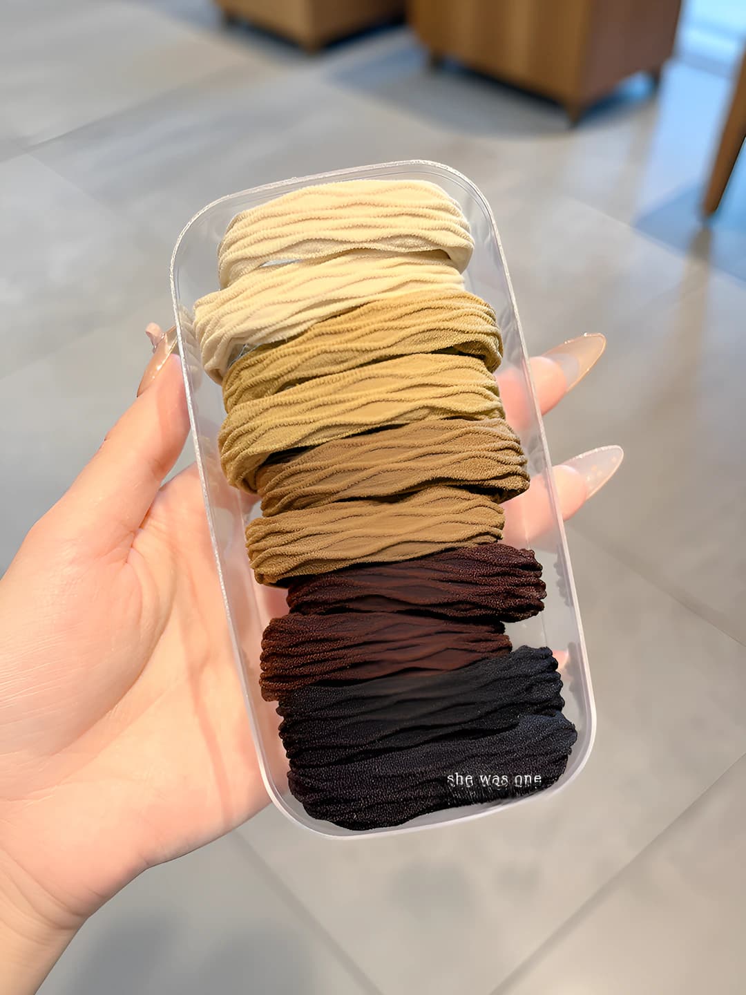 6# Coffee rhombus pattern 10 pcs 4.5cm