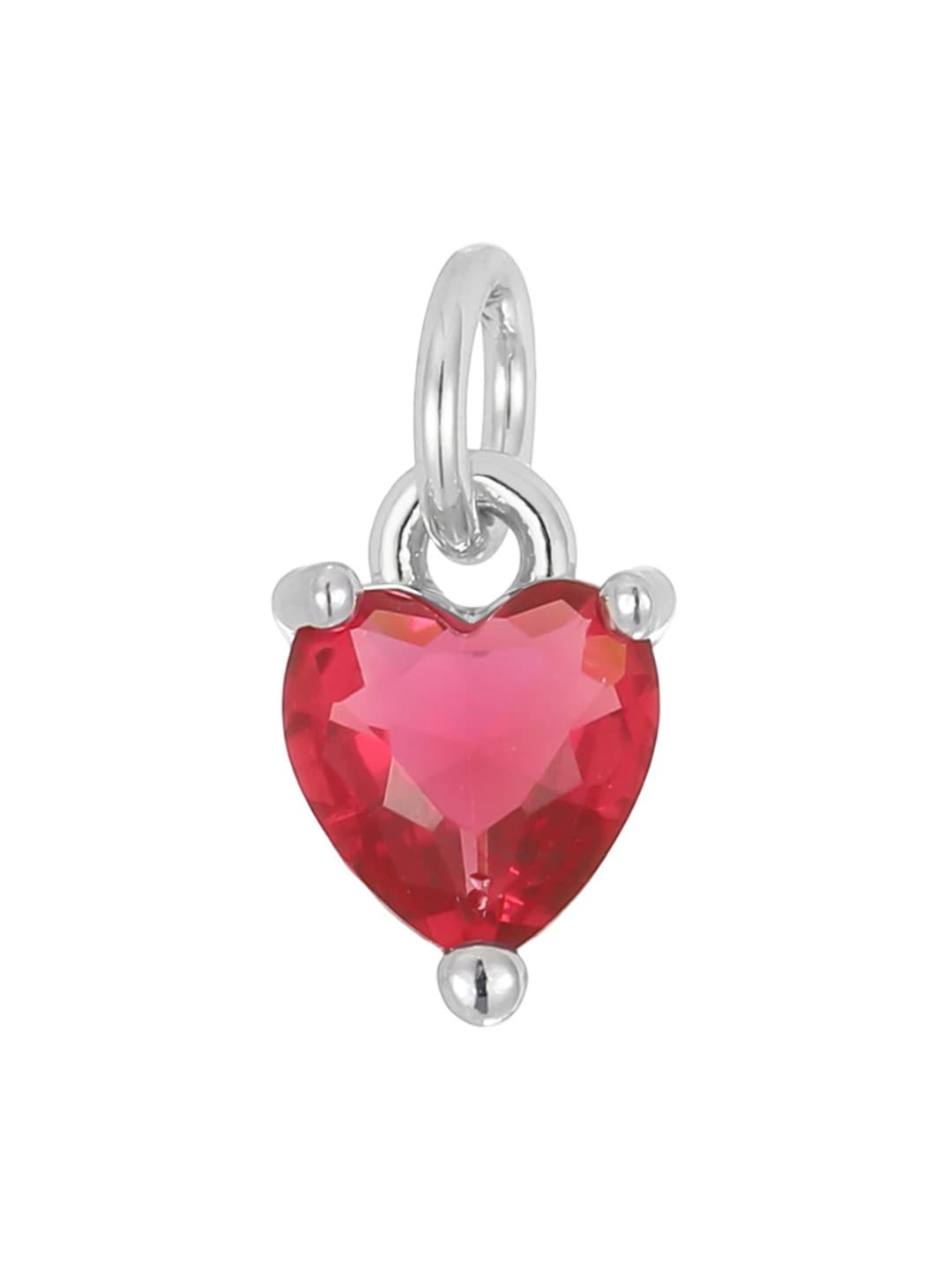 Silver-rose red (single pendant)