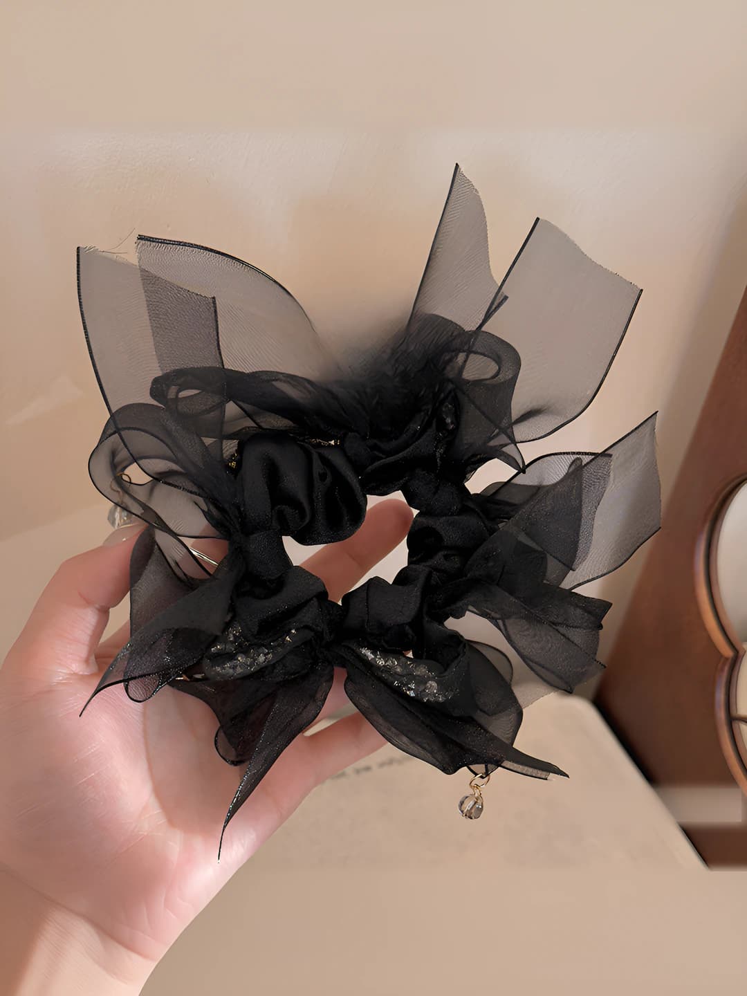 Black scrunchie