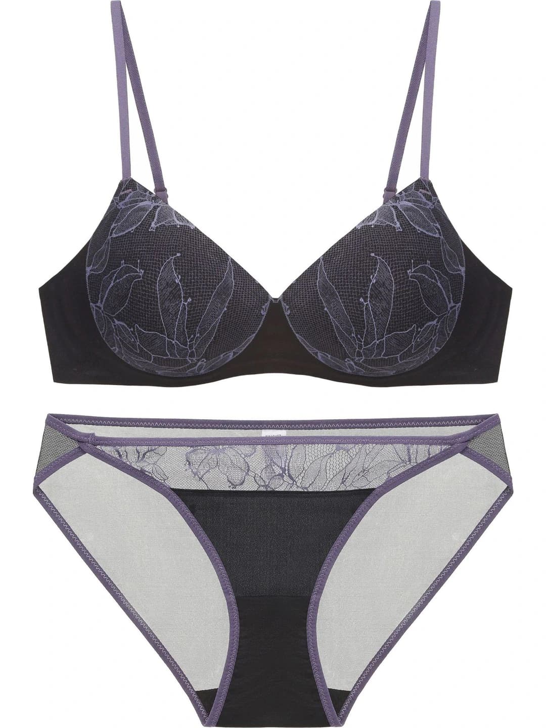 Purple & black