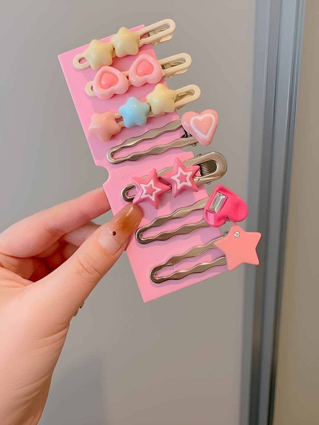 19 Розовые сердечки 7 шт