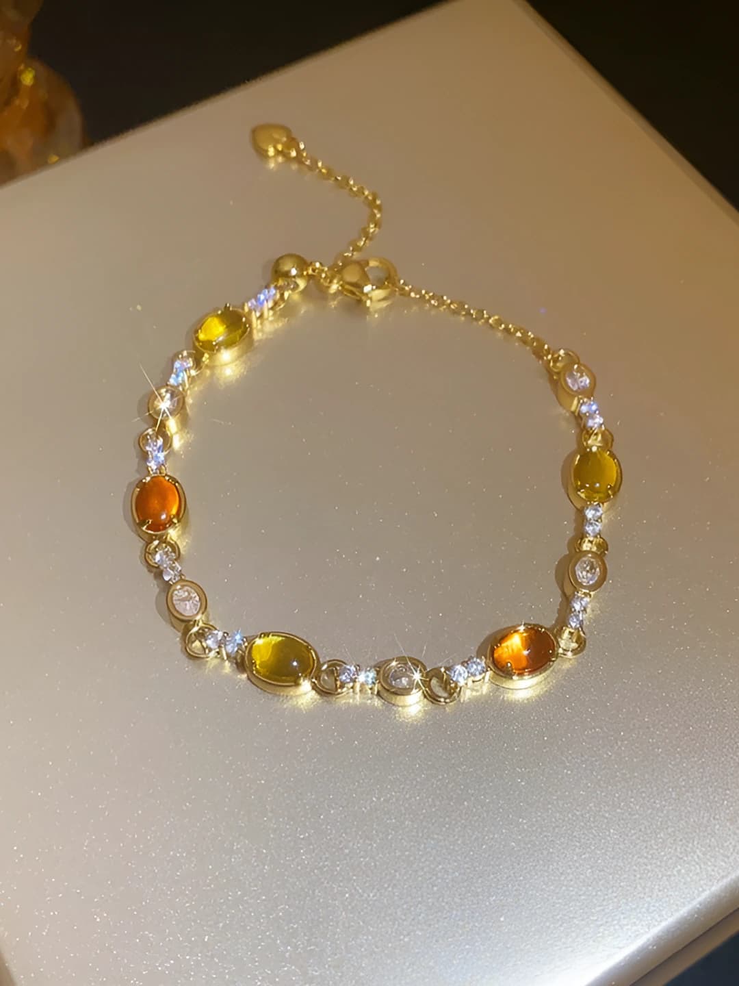 29# Bracelet - Oltin - Kofe - Yashil