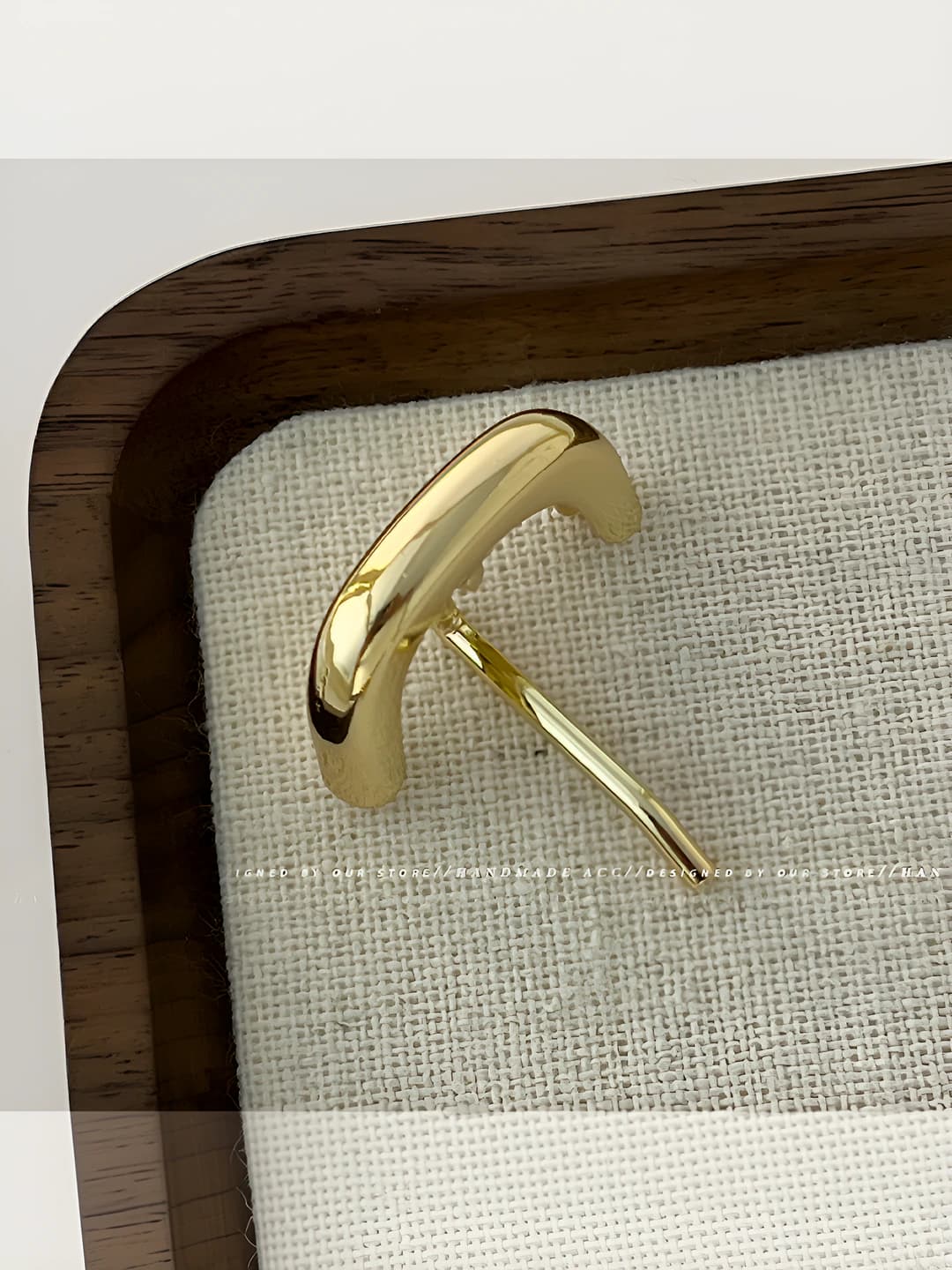 6# gold moon shape single layer