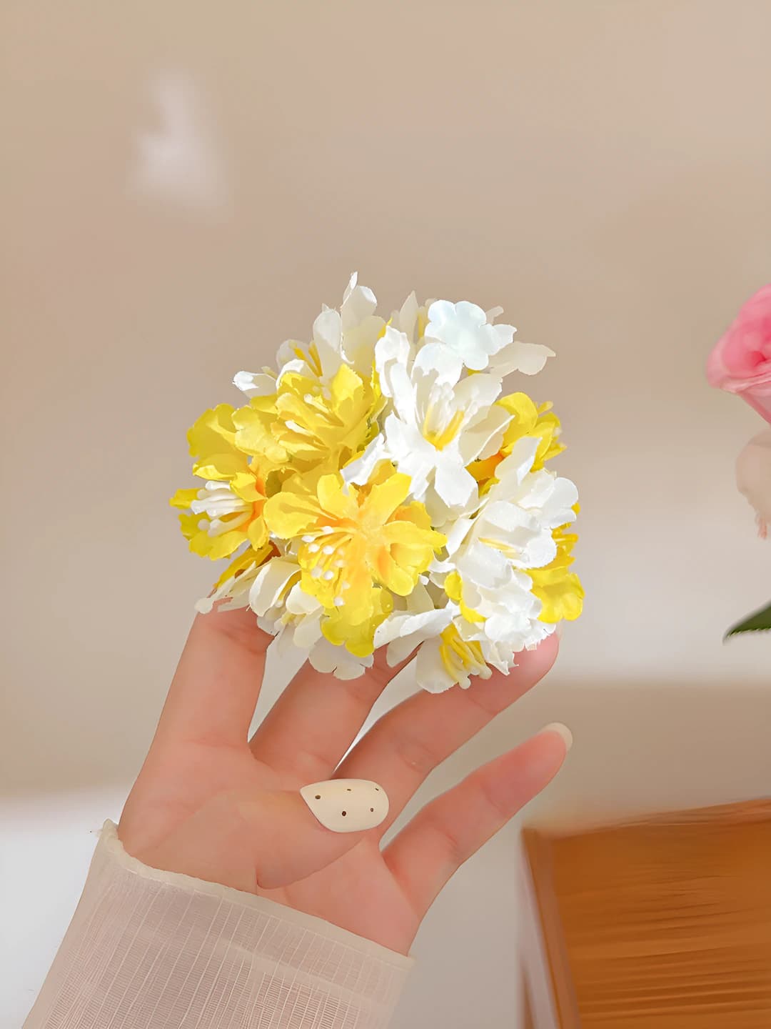 Yellow hydrangea