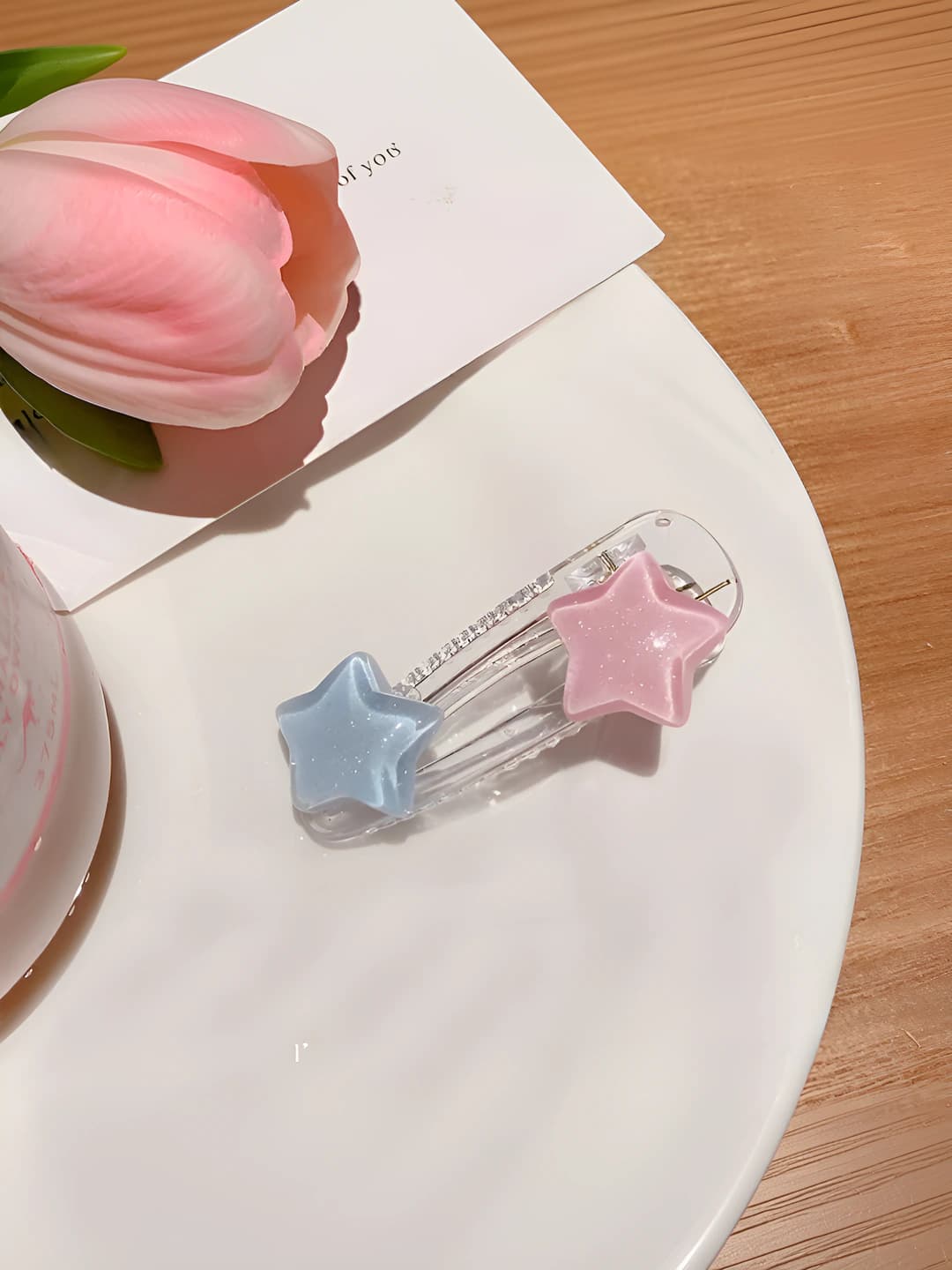 2# Light blue-pink stars 6cm