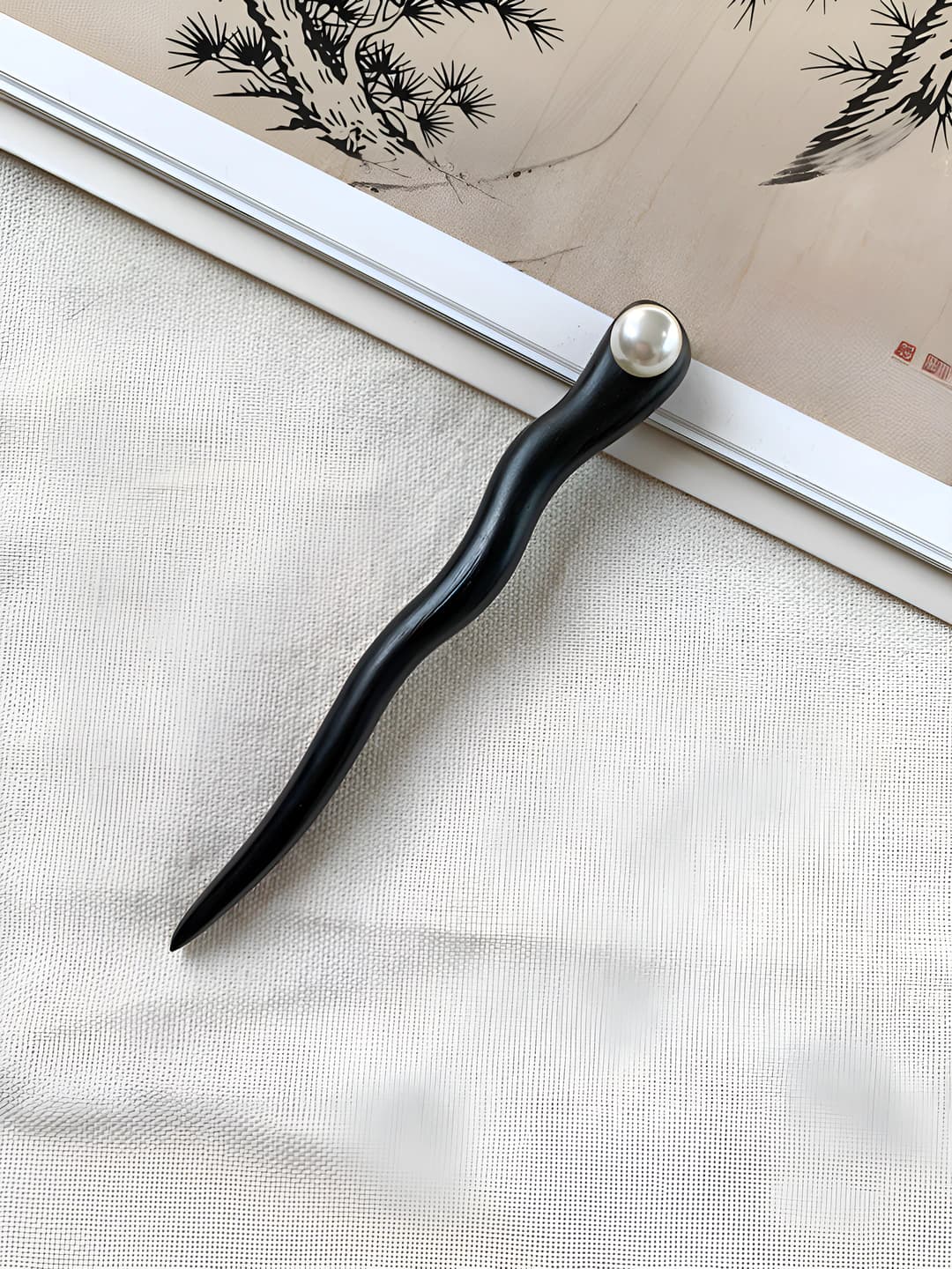 Dengiz marvaridi 12 sm [Qora shaxmat]
