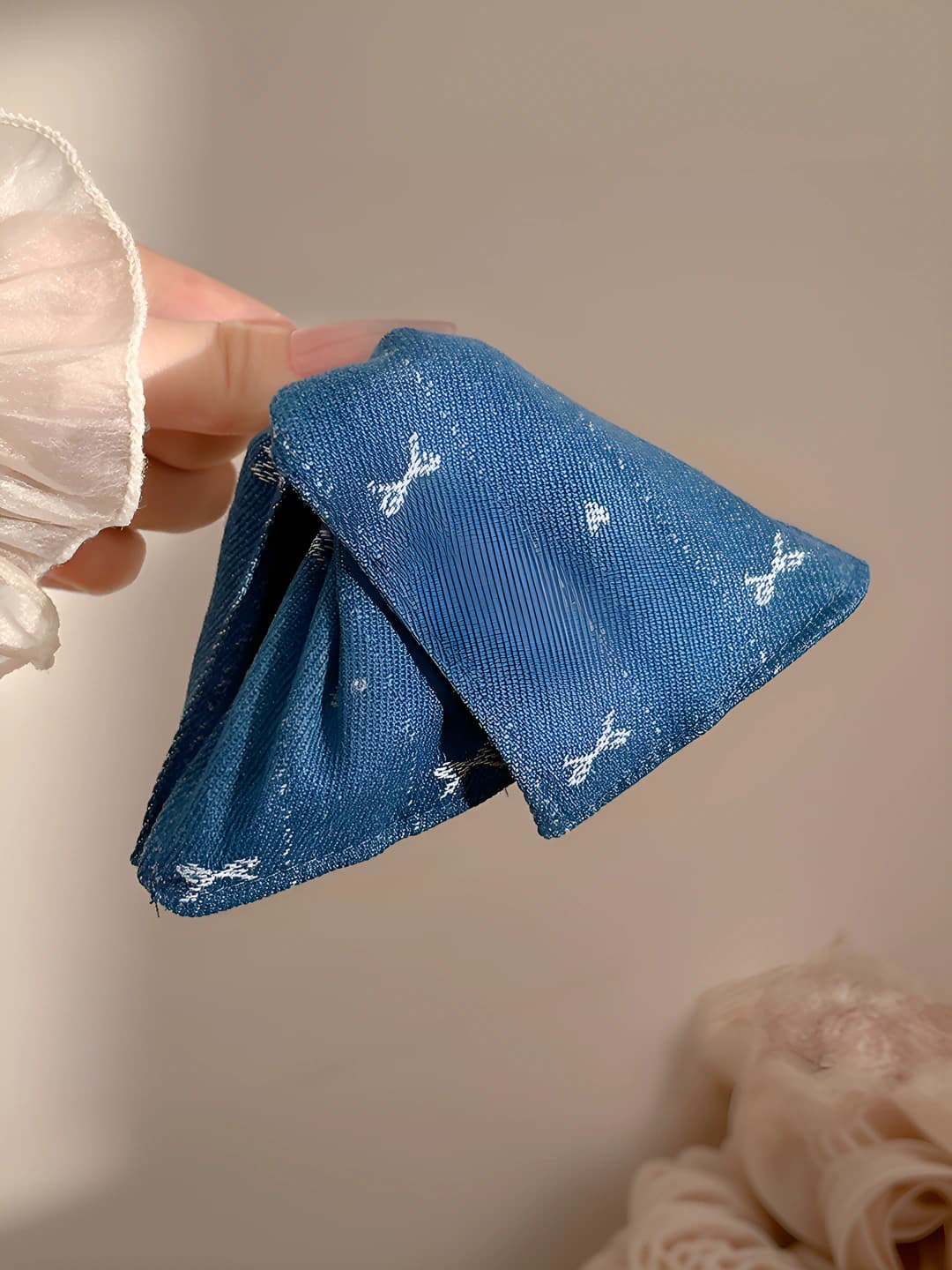 Light blue, denim, 13 cm