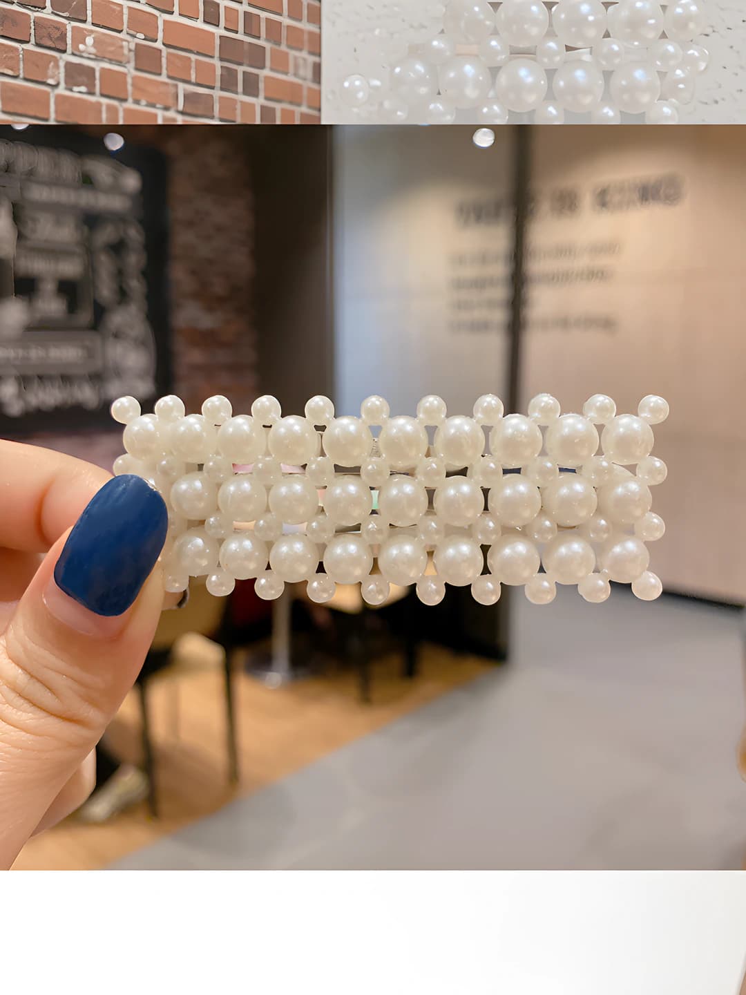 20# Square large-small pearl