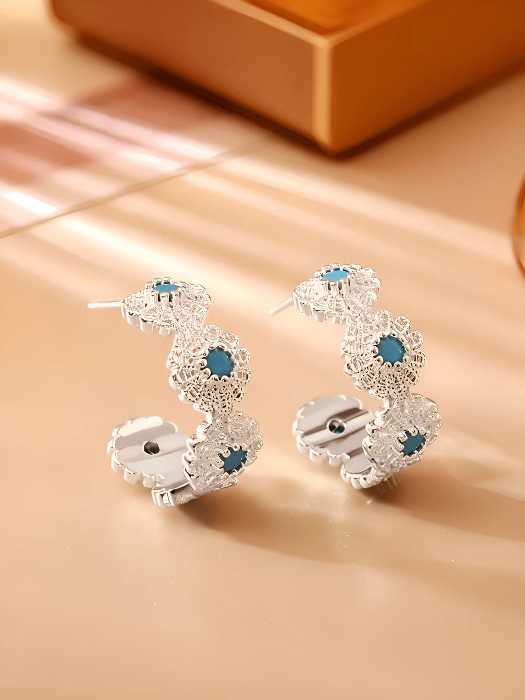 Серебряные серьги (925 серебряный штифт)