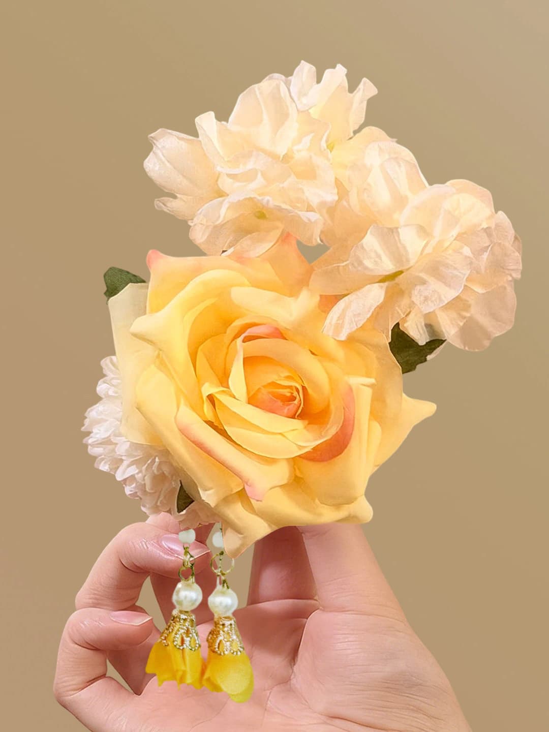 Orange-white, 1 pc
