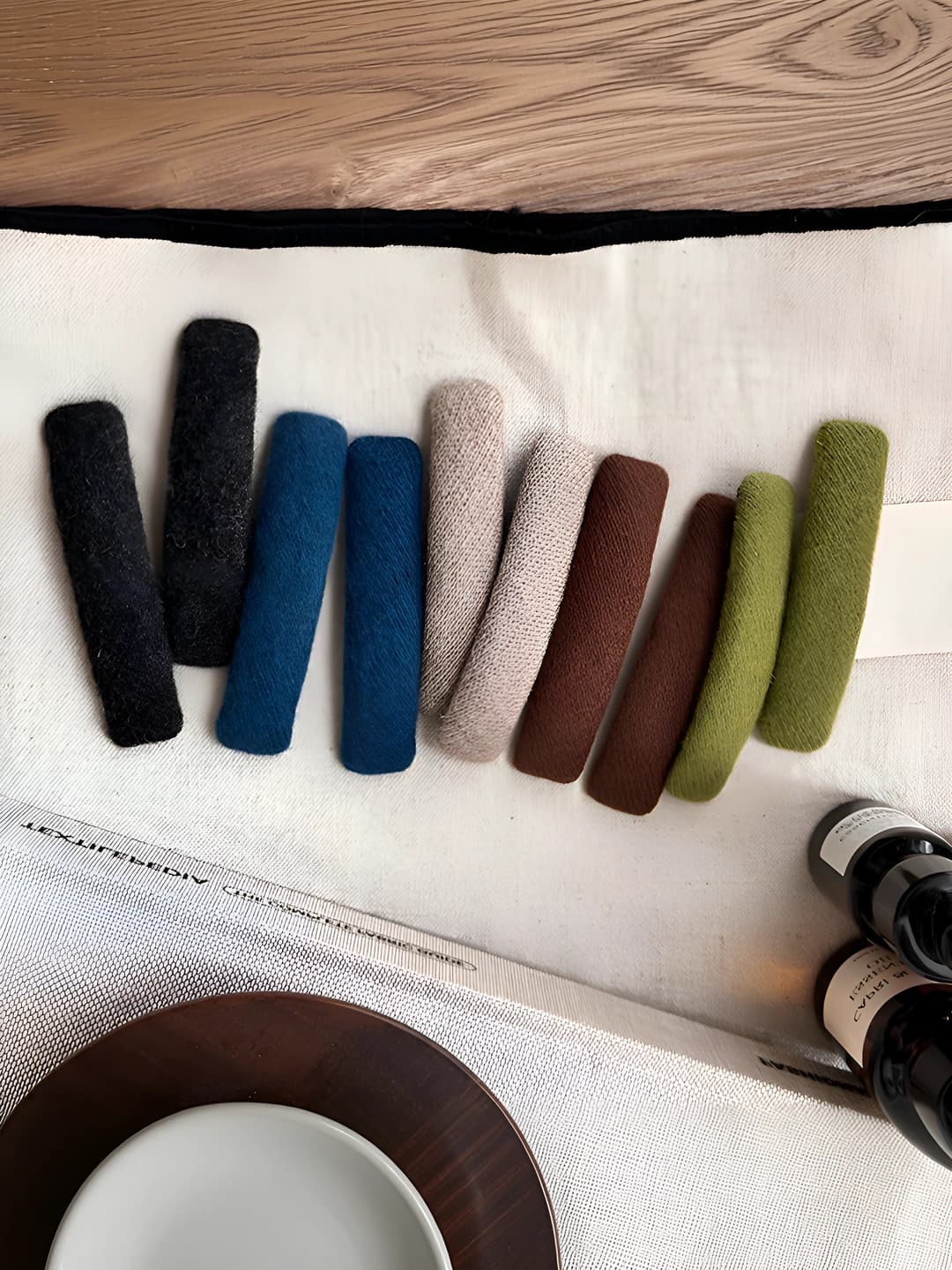 Women's felt BB hair clips, preppy style, geometric design element