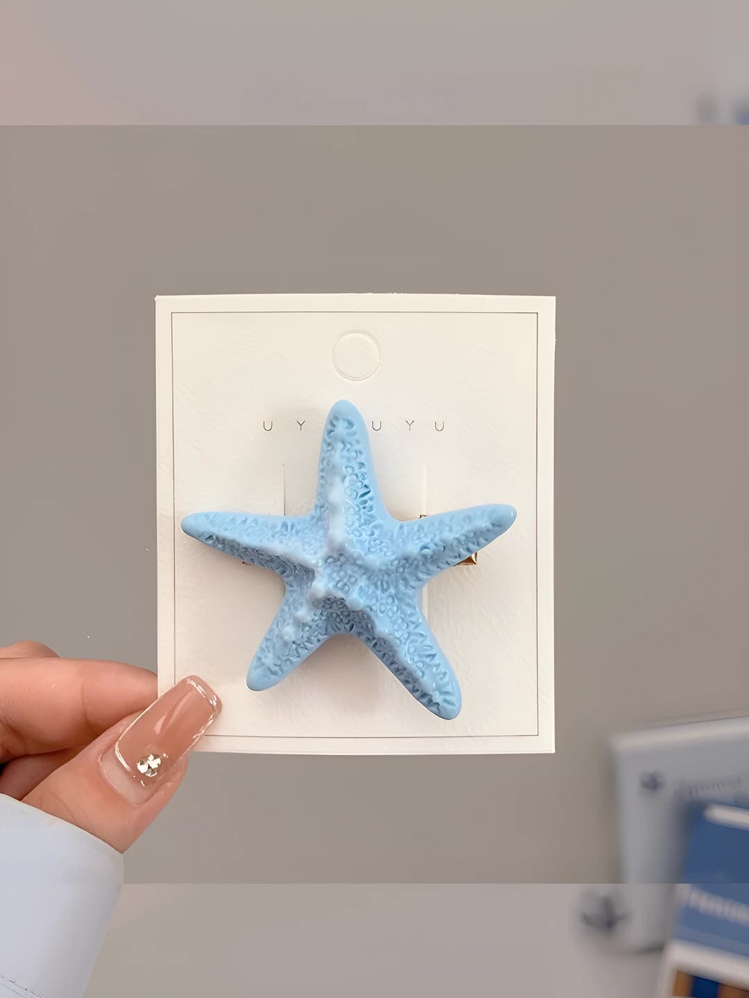 1# Морская звезда, синий, 5.5 см