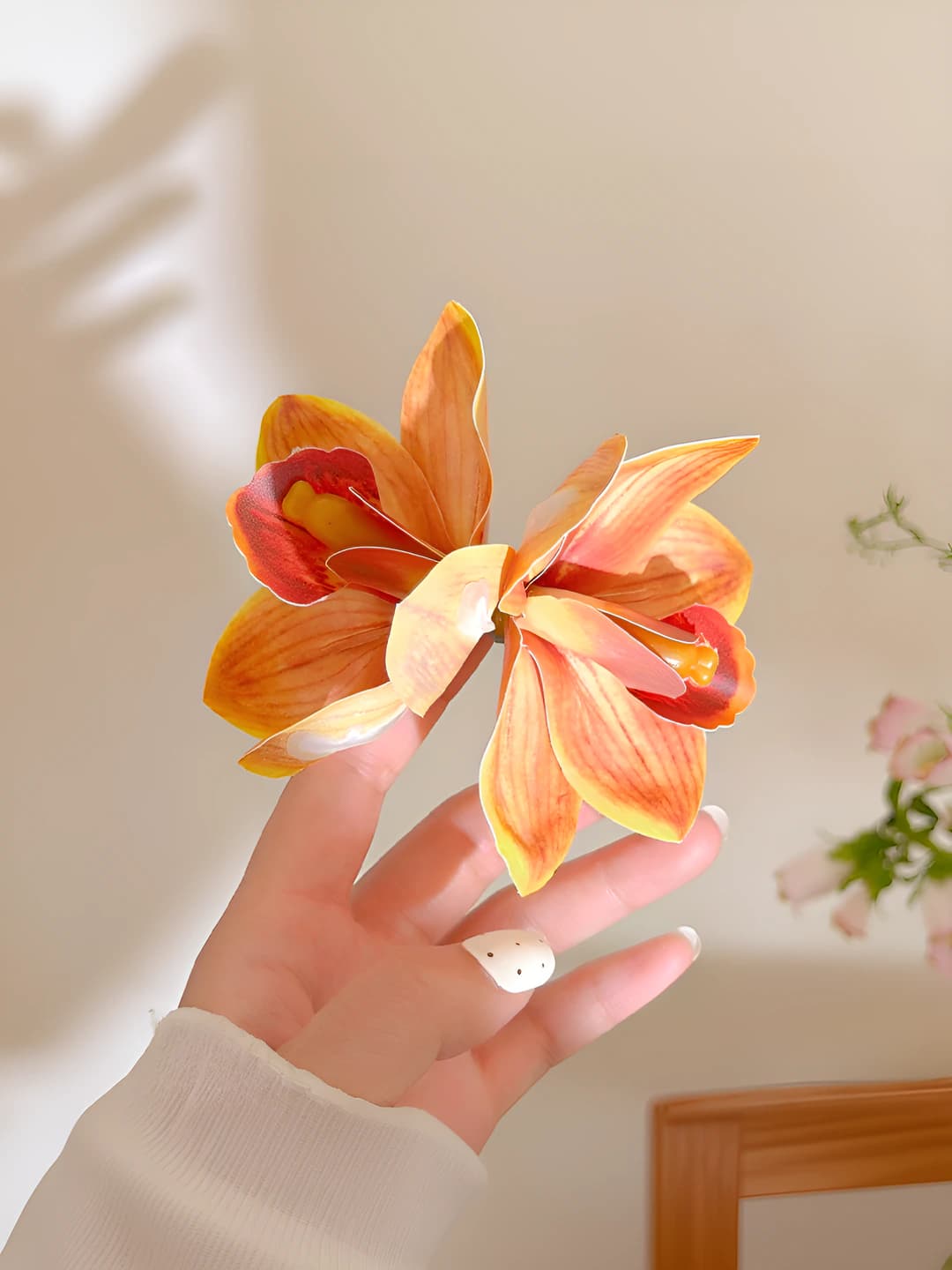 Orange orchid