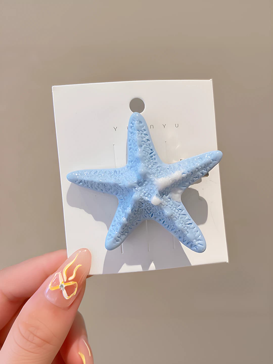 1# Морская звезда, синий, 5.5 см