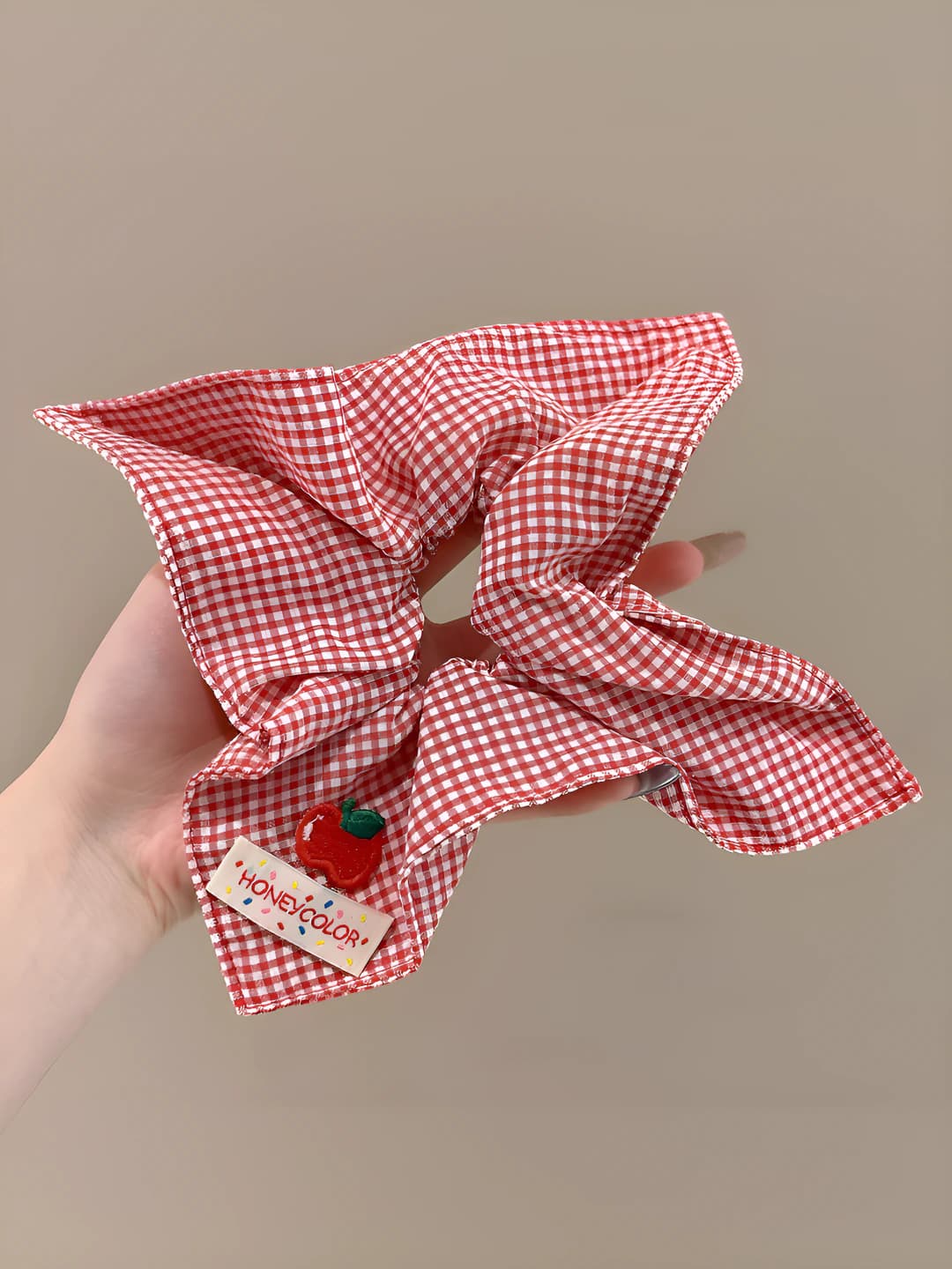 1# Красный клетчатый квадрат 21*22 см