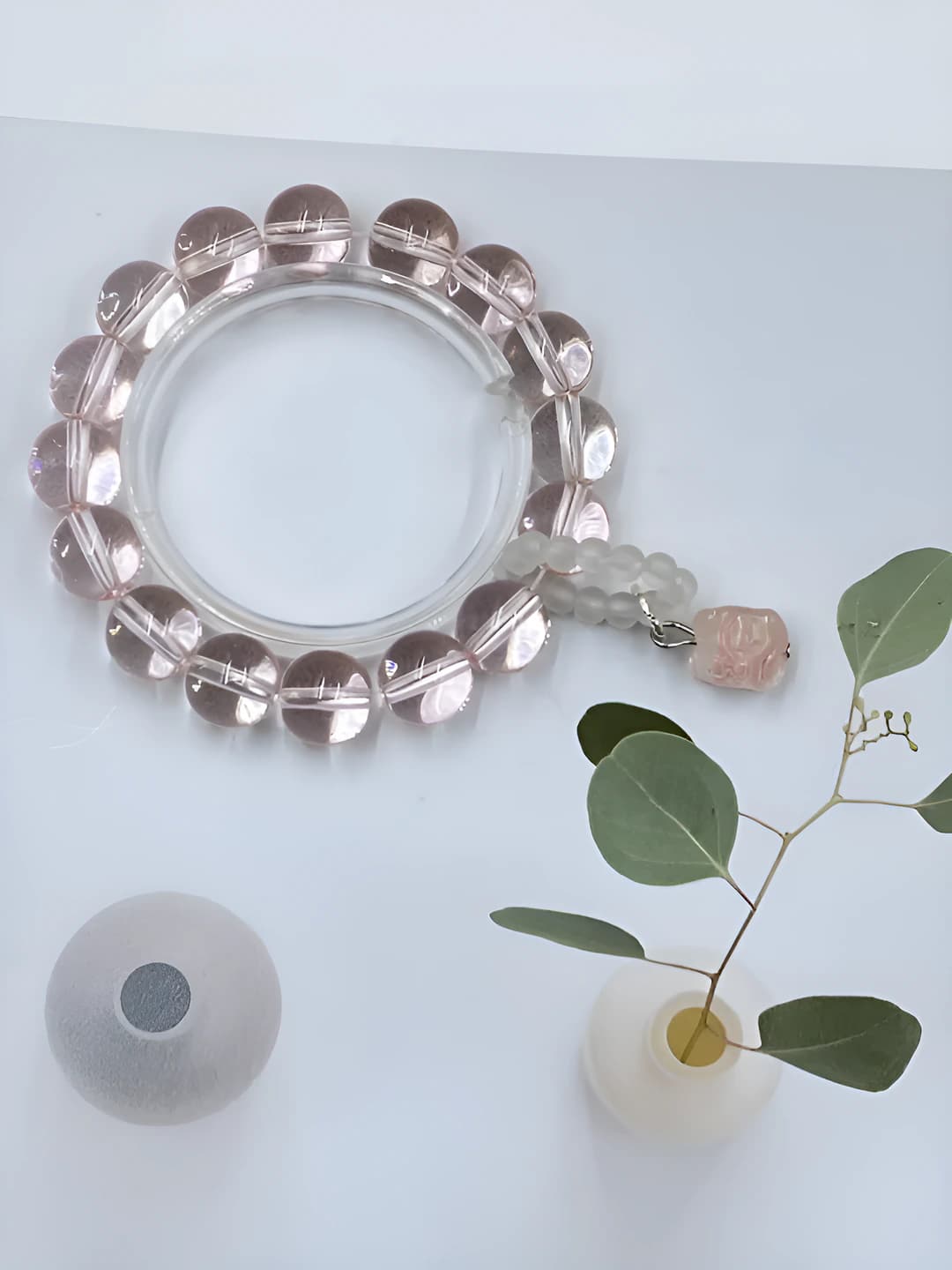 12MM pink lion bracelet