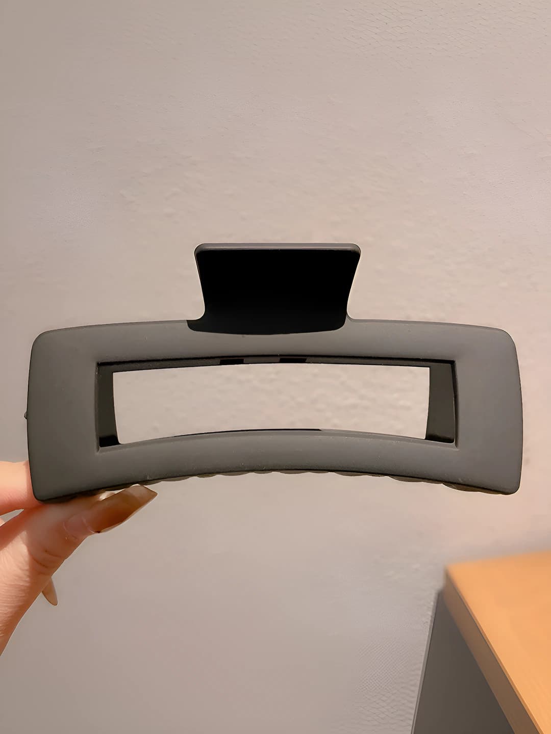 11# Matte black square clip 12.5 cm