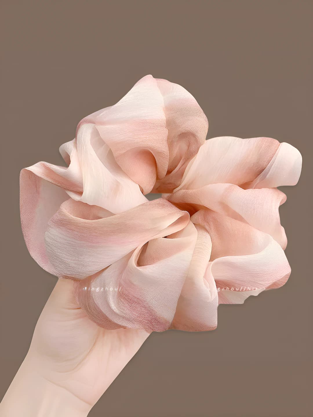 1# Pink - Watercolor hair tie ~15cm