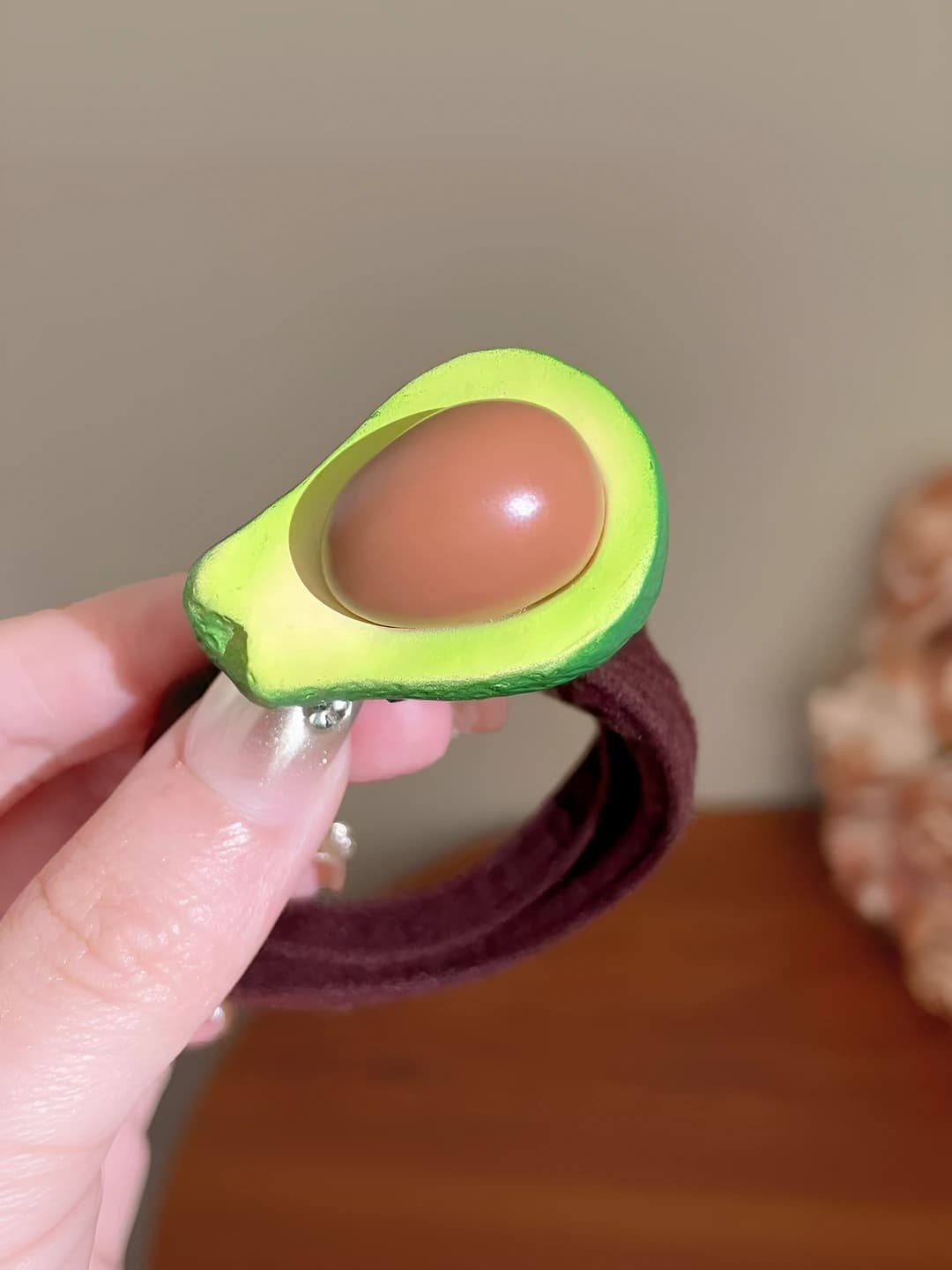 Avocado hair tie