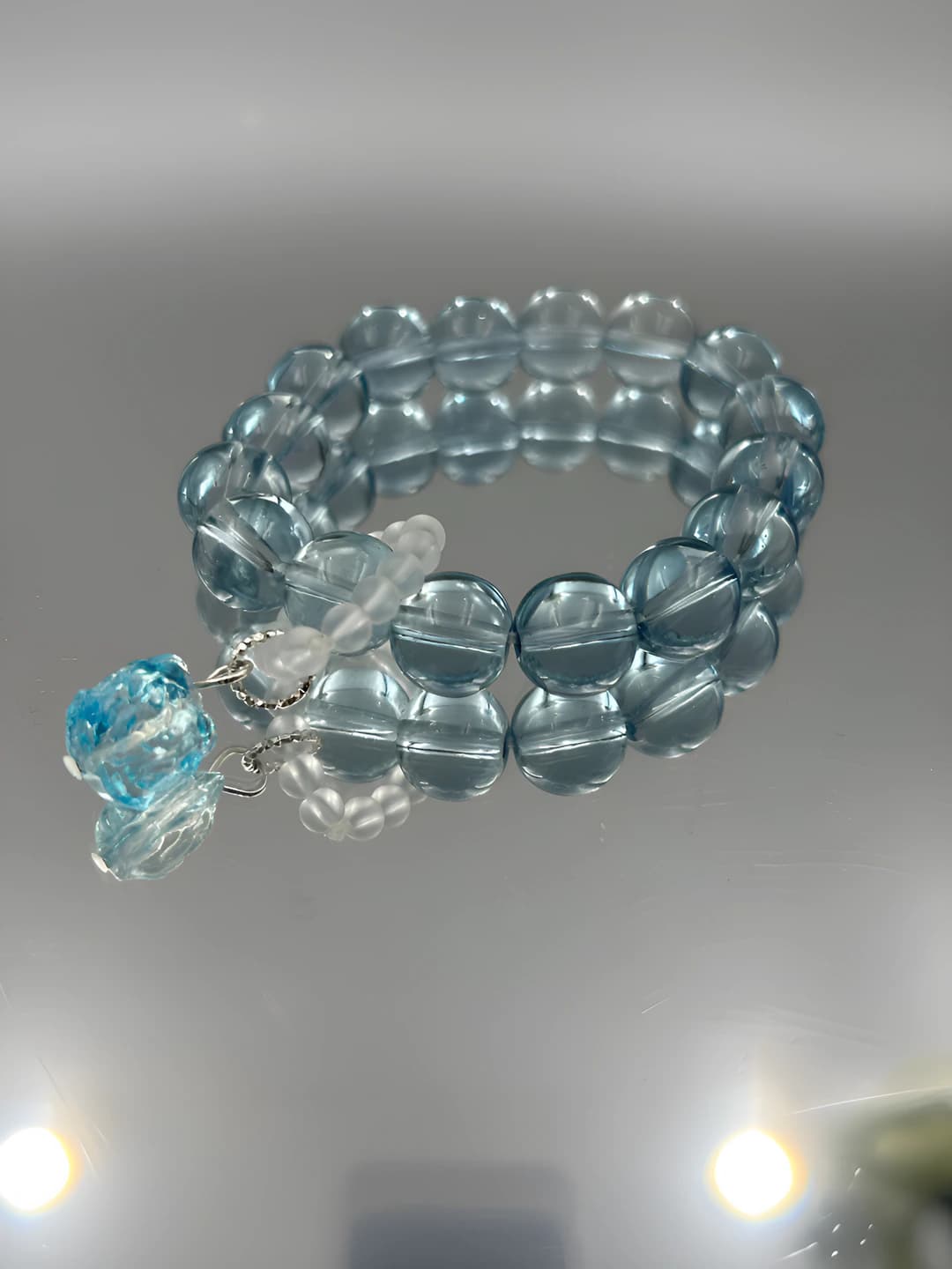 12MM blue lion bracelet