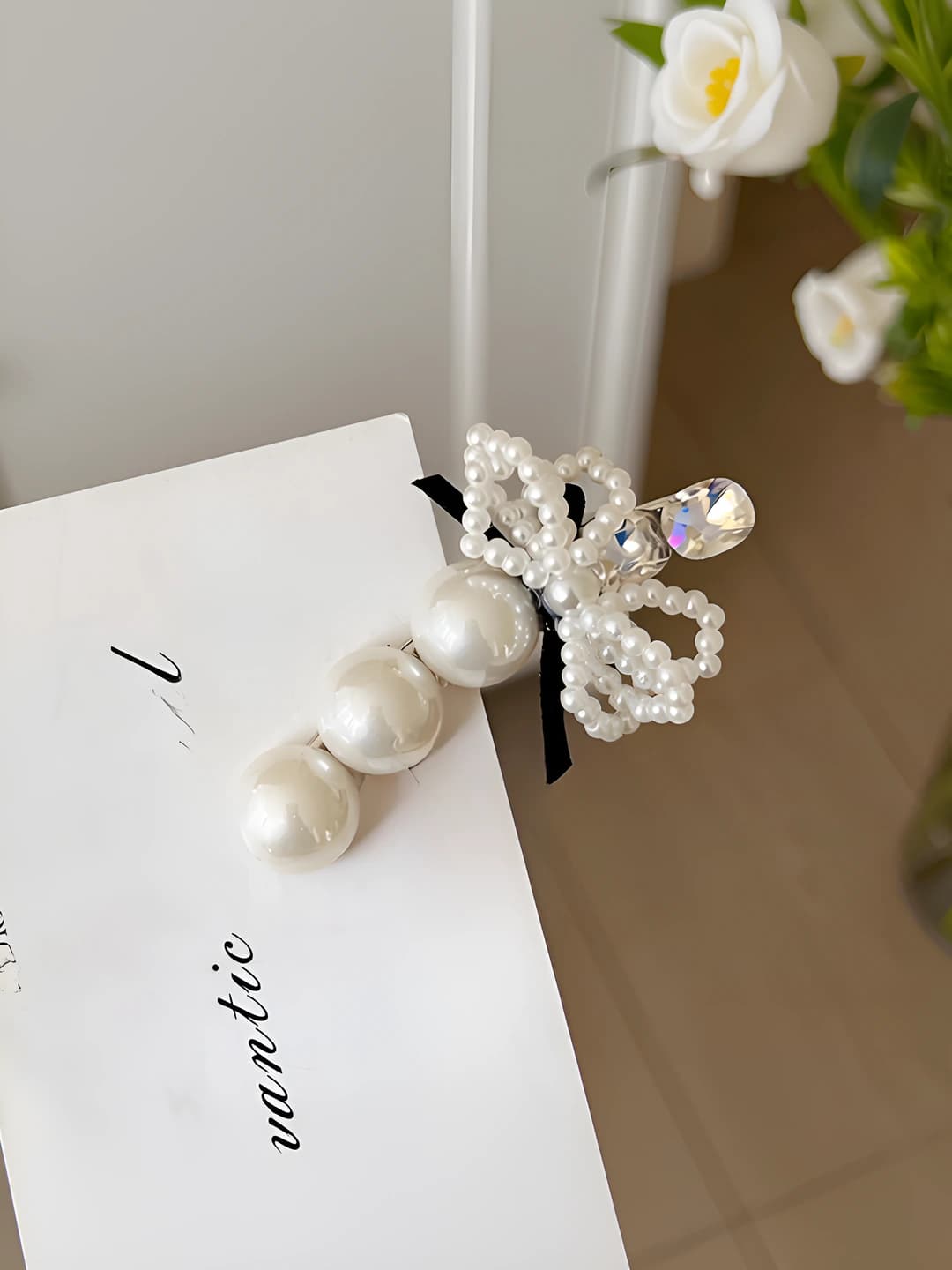 White Hair Clip
