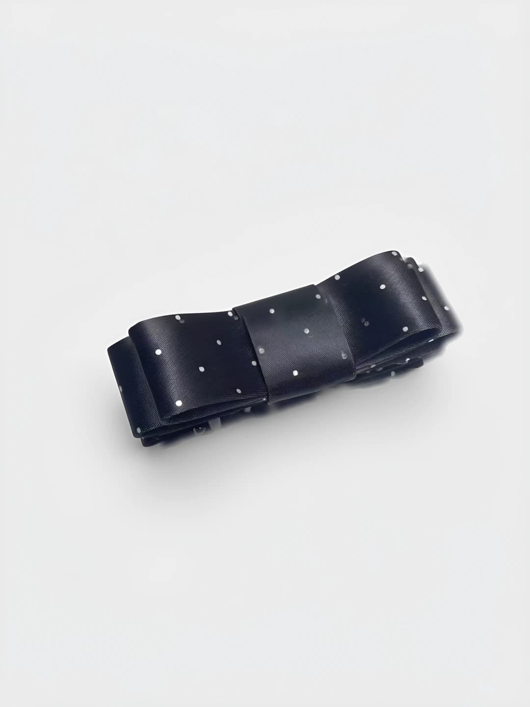 Polka dot banana clip [Black]