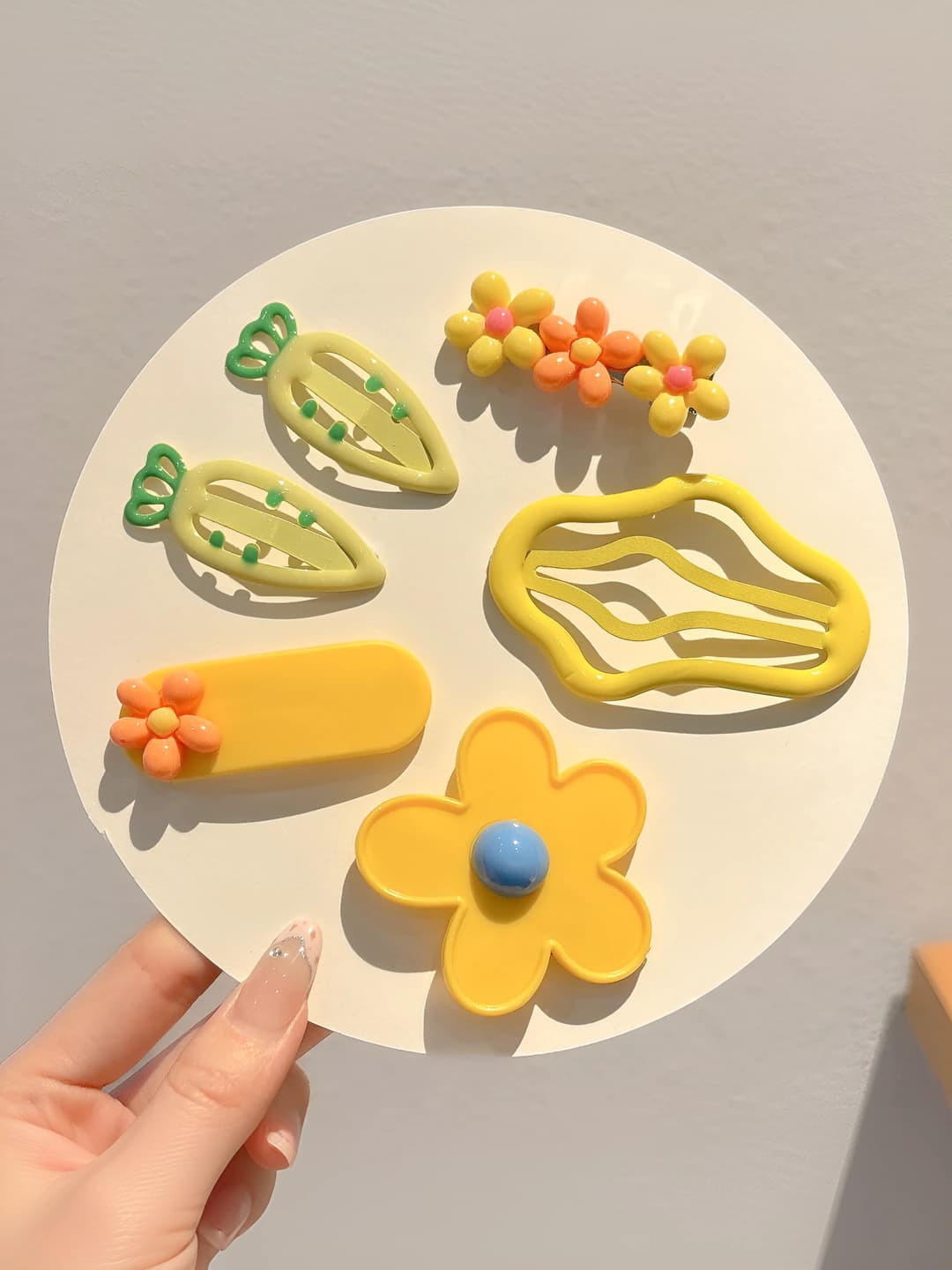 3# Yellow flowers & clouds, 6-piece set