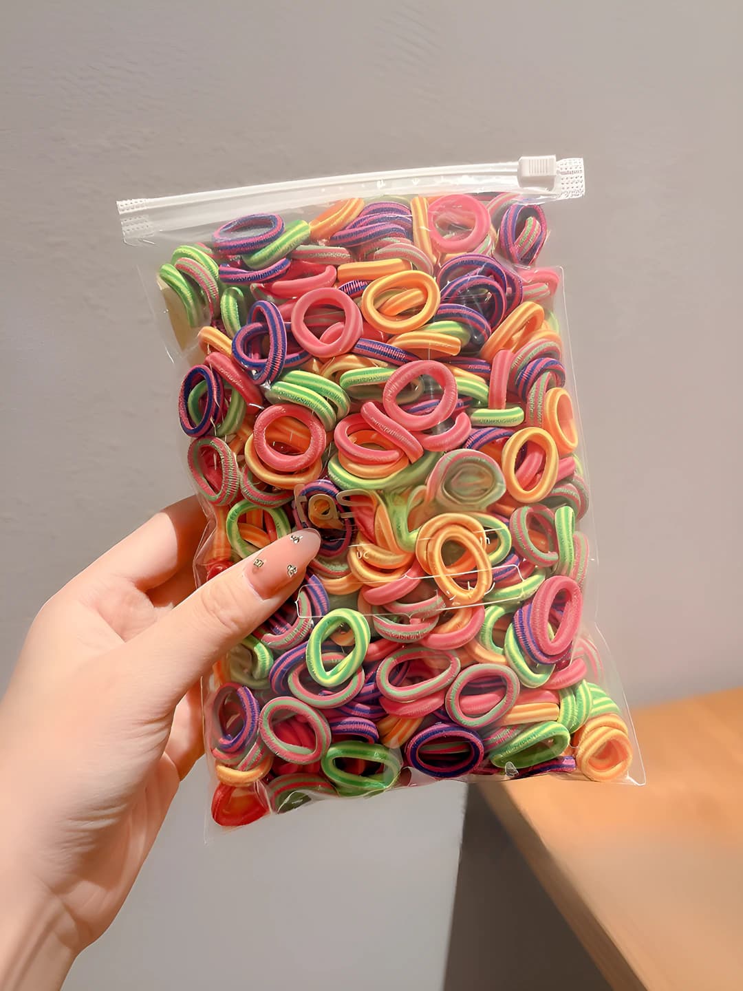 16# Multicolour striped 100 pcs - diameter 2 cm