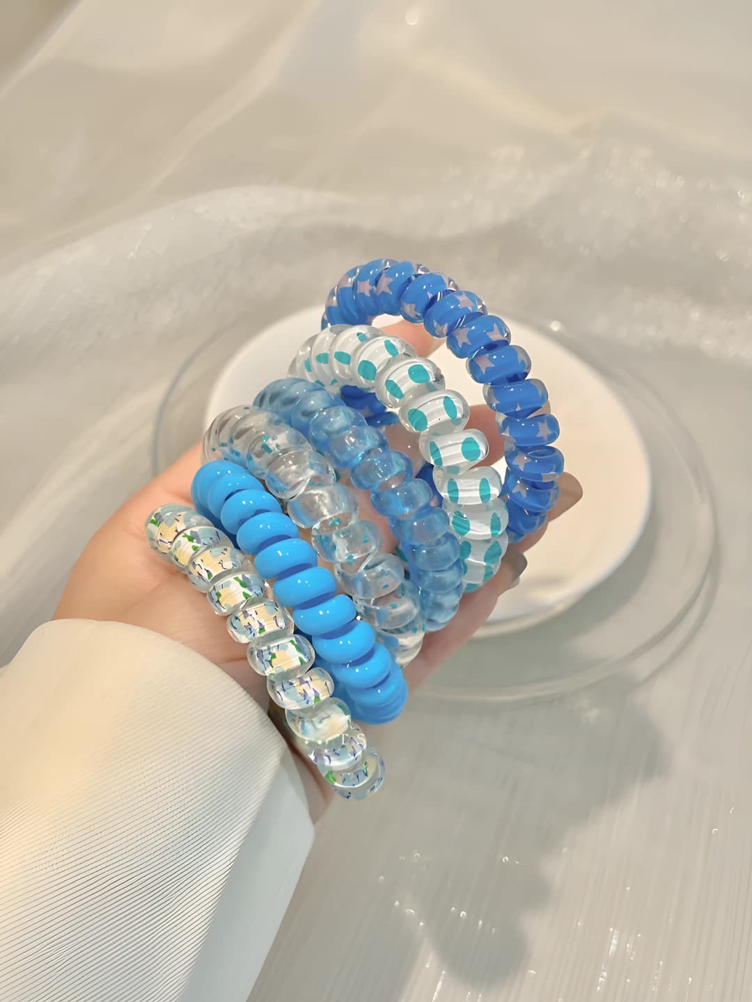 1# Milk blue, 6 pcs