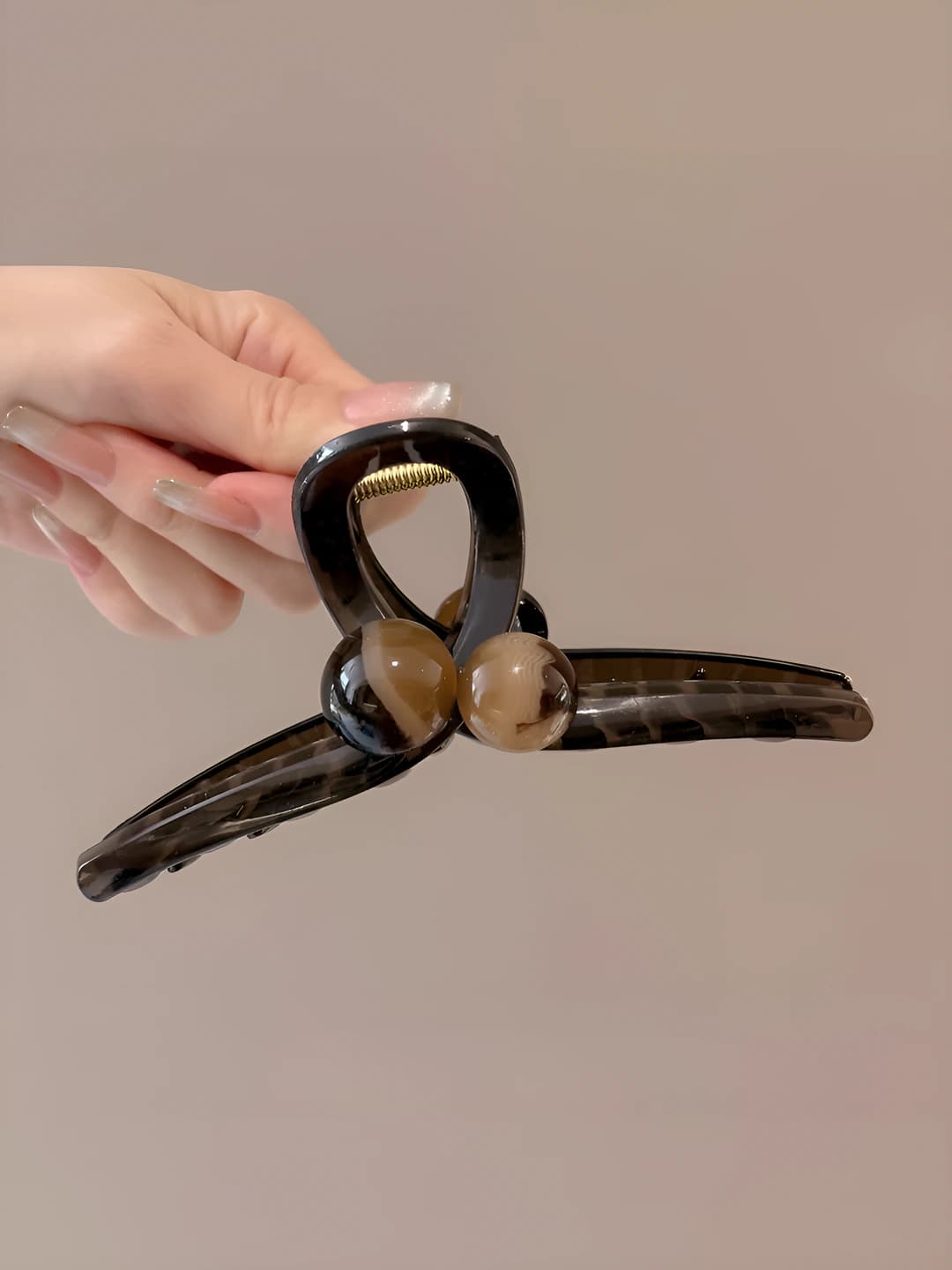 1# Коричневый градиент две жемчужины 12.5cm