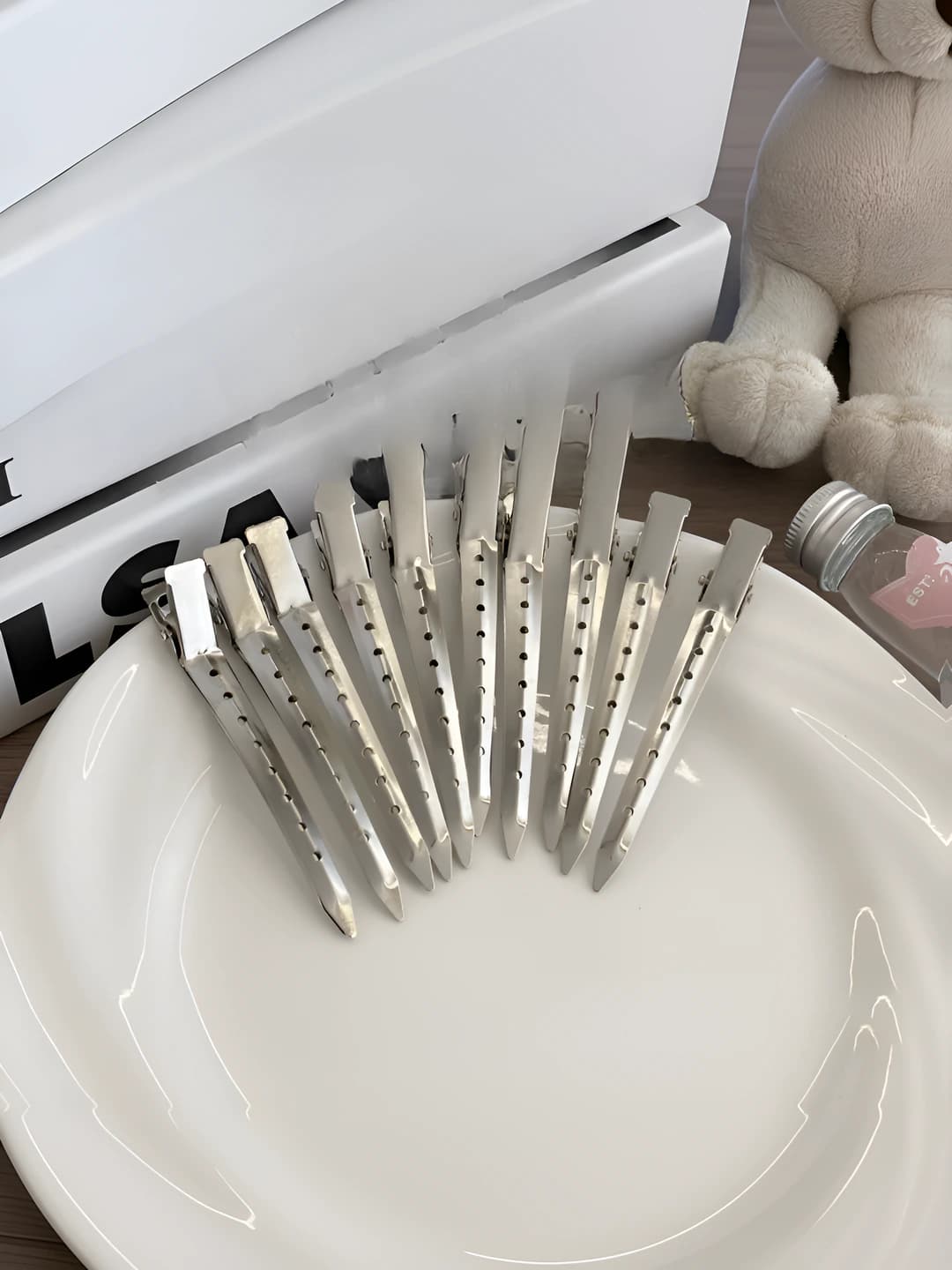 9 cm silver 5 pcs