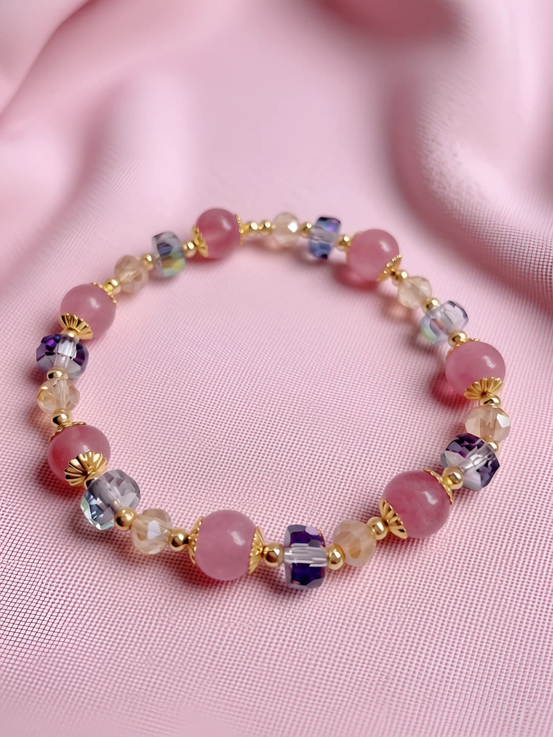 10mm multicolour crystal bracelet