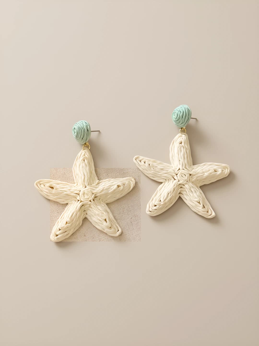 White starfish studs