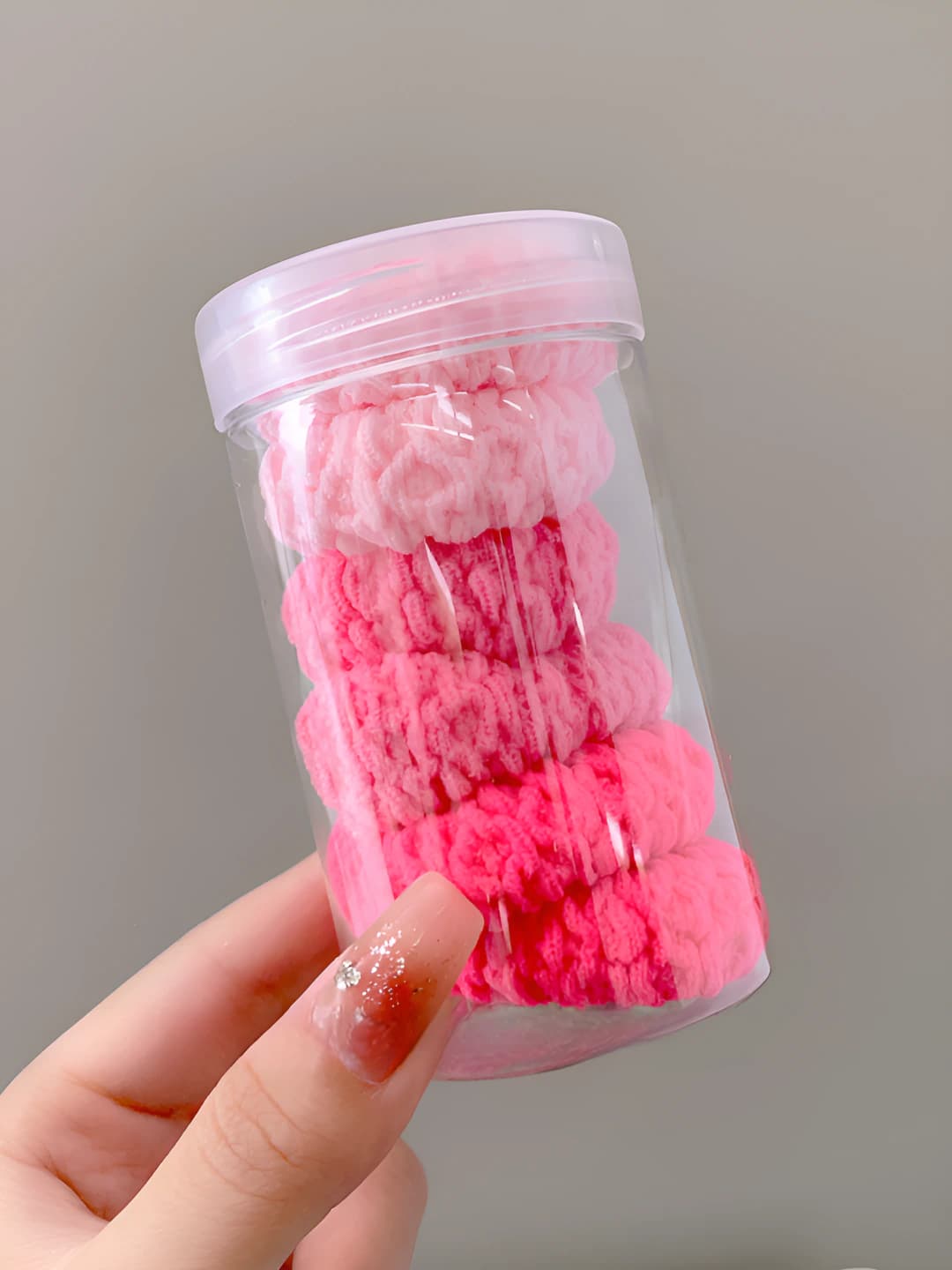 Pink, 6 pcs, jar