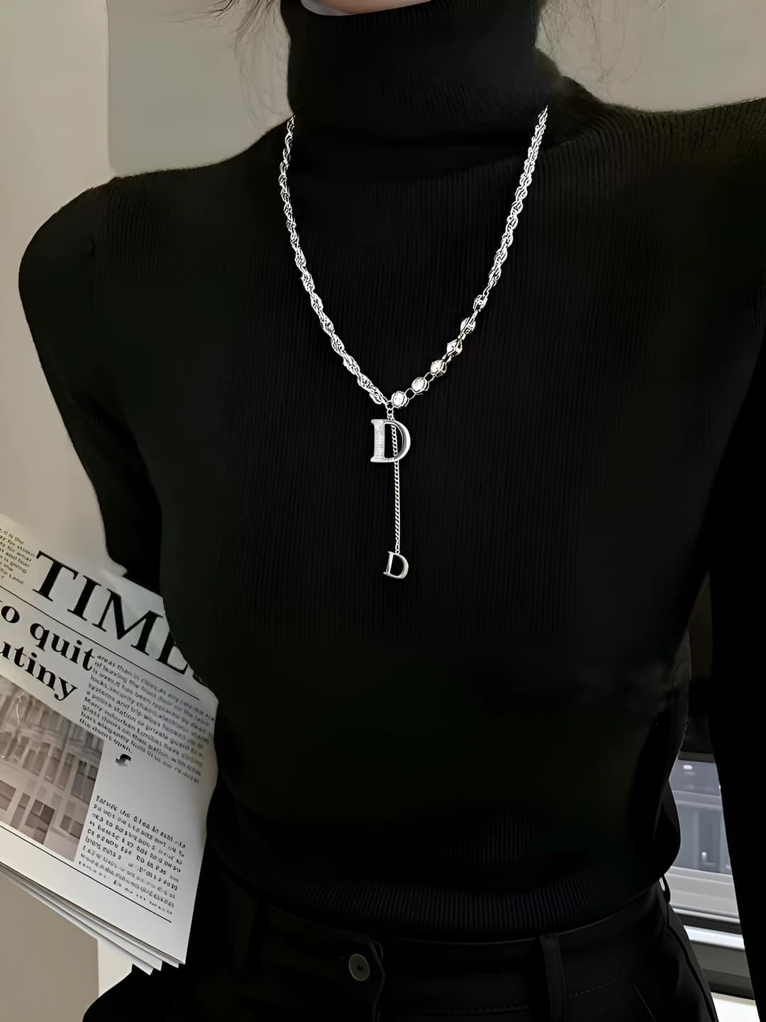 Letter D necklace