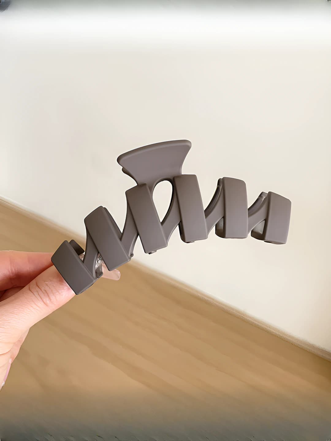 7#Нерегулярный тёмно-кофейный зажим 11cm